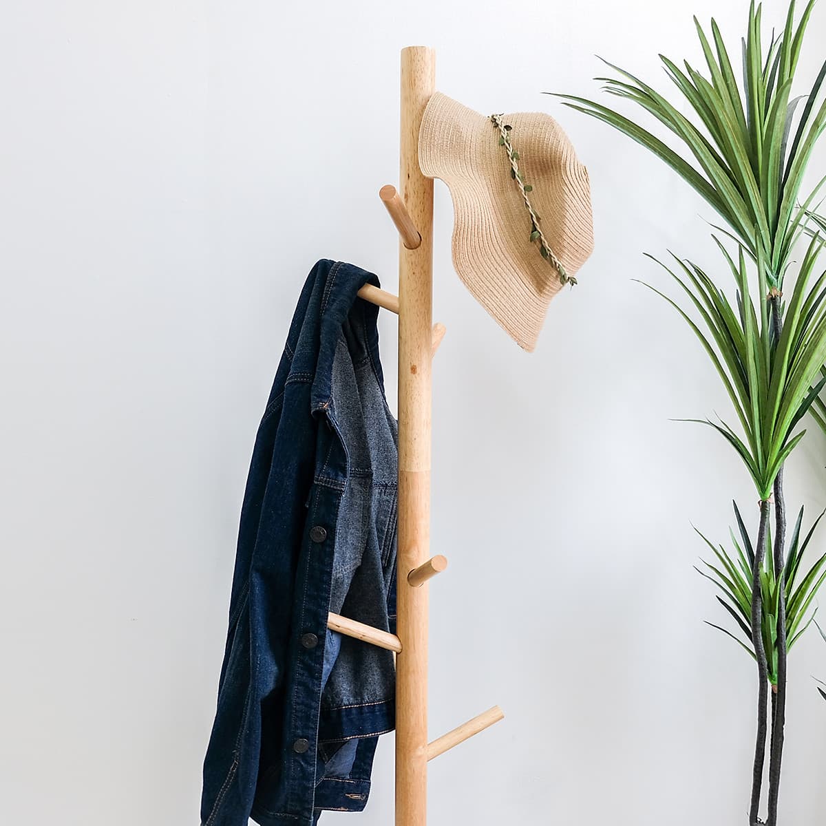 Cây Treo Quần Áo Gỗ Standing Hanger Nội Thất Kiểu Hàn BEYOURs - Gỗ Tự Nhiên
