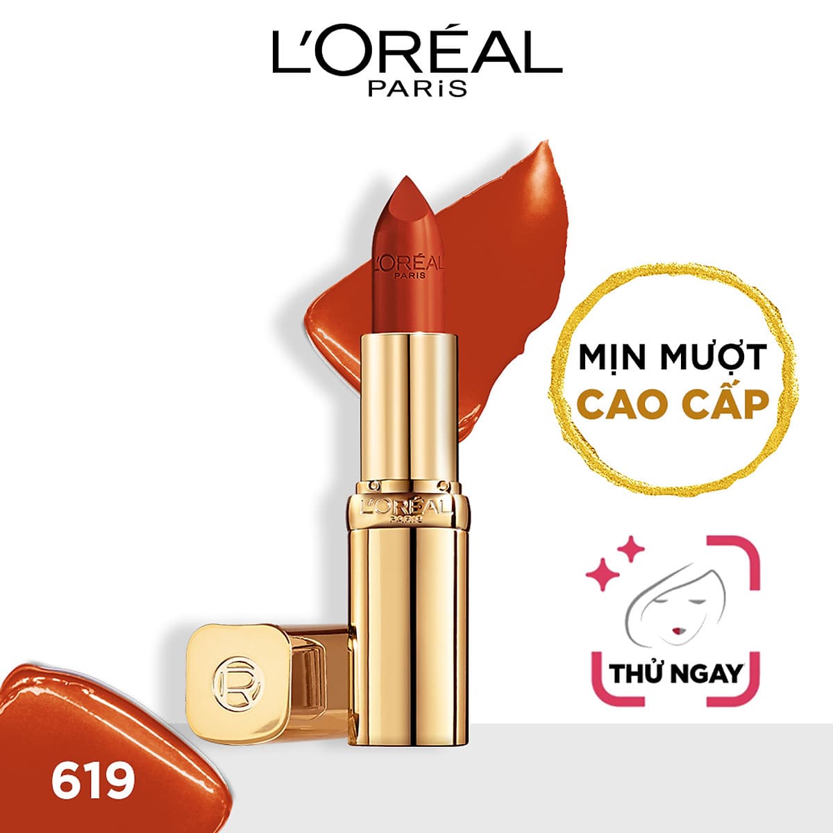 Son satin mịn mượt cao cấp L'Oreal Paris Color Riche Le Rouge 3.7g 