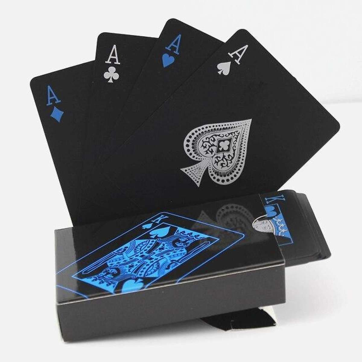 Bộ Bài Tây Poker Nền Đen Cao Cấp Chọn Màu – Bài Tây Nhựa PVC Chống Nước – Chính Hãng miDoctor