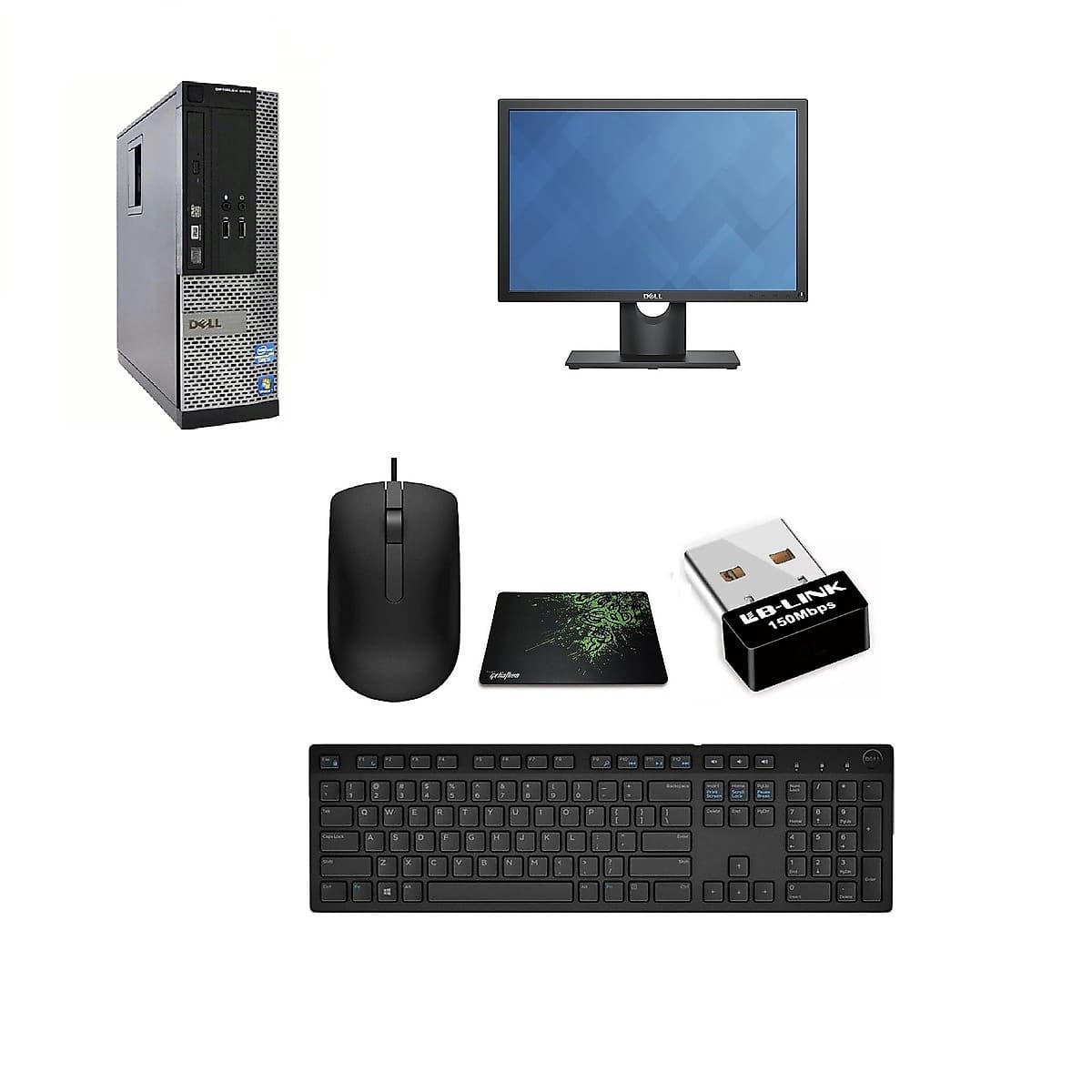 Bộ máy tính để bàn DELL Optiplex 7010 (Chip core i7 2600, Ram 8gb, SSD 120GB+ HDD 500gb ) Và Màn Hình DELL 21.5 inch ( Dell E2216H) - Chuyên dùng cho Công ty - Gia đình - Học Tập - Hàng Chính Hãng