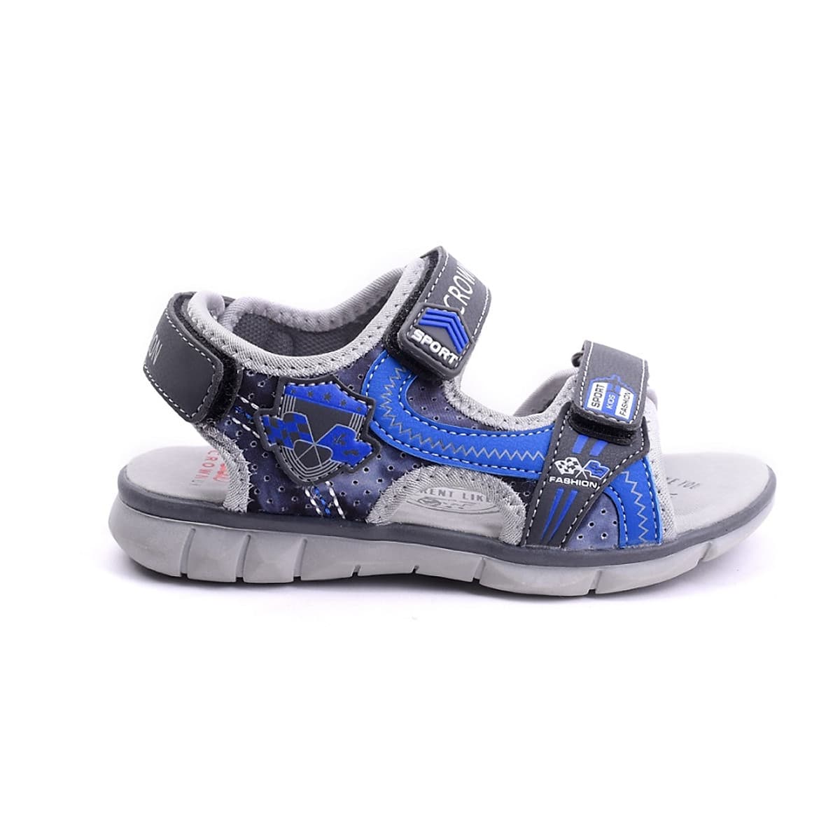Dép Quai Hậu Cho Bé Trai Đi Học  Thời Trang Cao Cấp Crown Space UK Active Sandals CRUK529 Da Nhẹ Êm Thoáng Khí Thấm Hút Mồ Hôi Cho Trẻ  Size từ 26-35/2-14 Tuổi