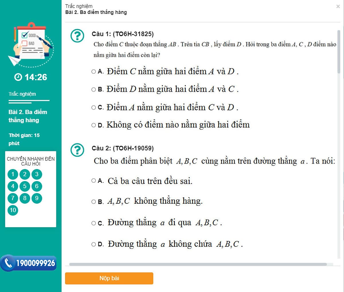 Khóa học HÌNH HỌC 6 - CƠ BẢN + NÂNG CAO thầy Quốc Sơn - 06 tháng