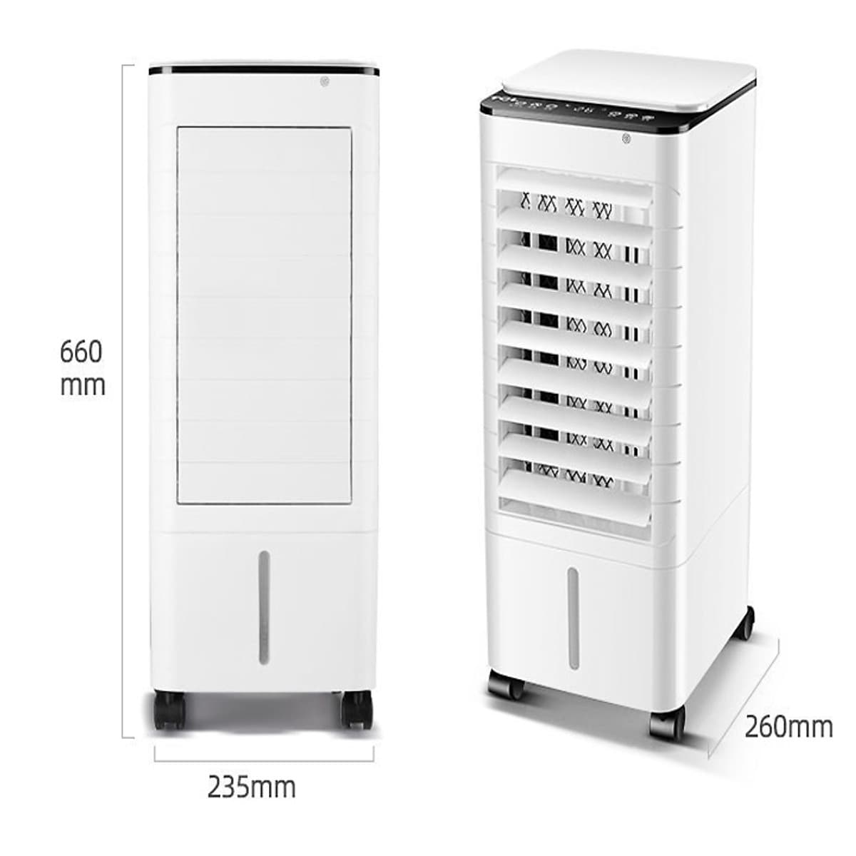 Quạt Điều Hòa Hơi Nước Đá  Có Bánh Xe kèm Điều Khiển Mini 