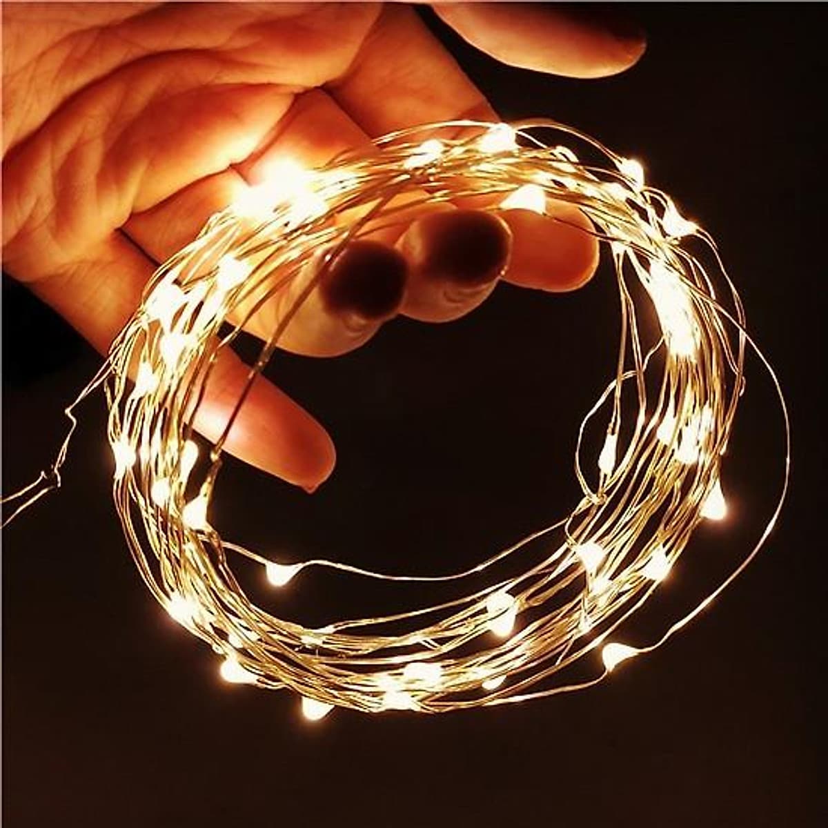 Đèn led đom đóm fairy light dây đồng trang trí decor phòng, cắm trại tạo không gian cổ tích lãng mạn