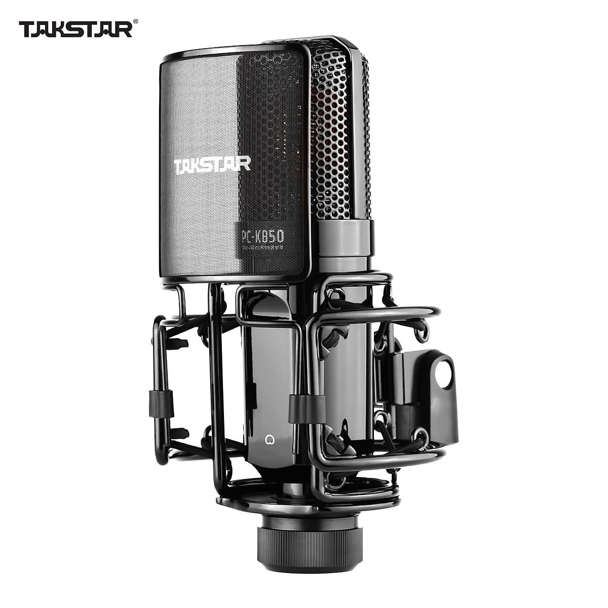 TAKSTAR PC-K850 Side-Address Recording Microphone Cardioid Pickup Pattern Wired Condenser Mic for Live Streaming Karaoke