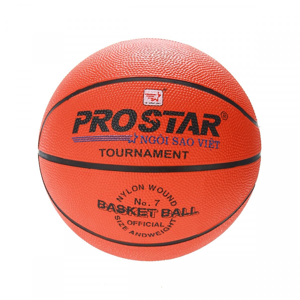 Bóng Rổ Prostar size 7 màu cam tặng kèm kim bơm bóng