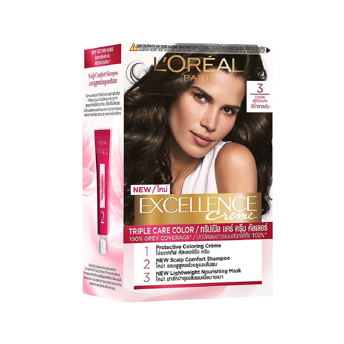 Màu nhuộm dưỡng tóc phủ bạc L'Oreal Paris Excellence Crème 172ml