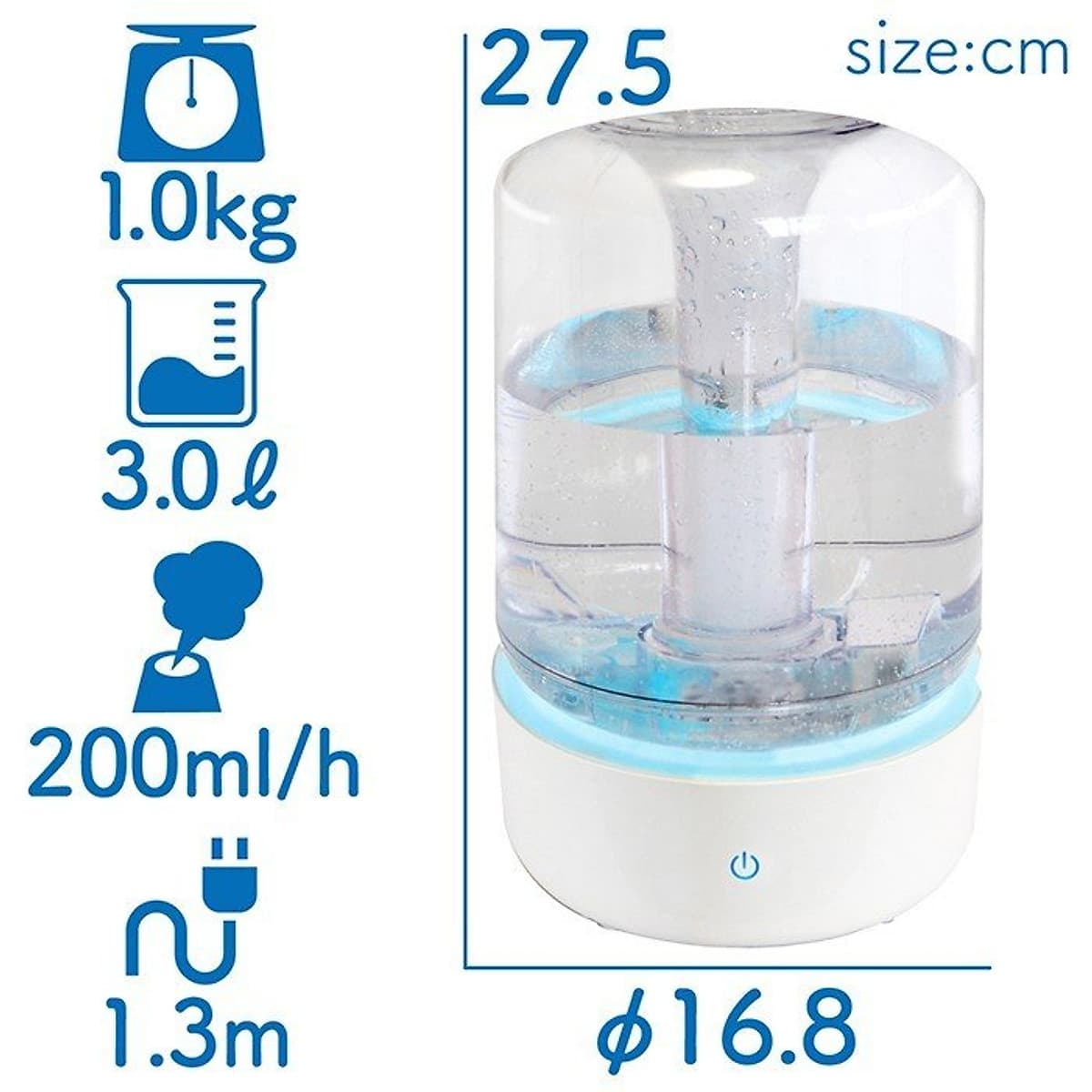 Máy tạo độ ẩm Ion Rainbow Roommate RM-87A