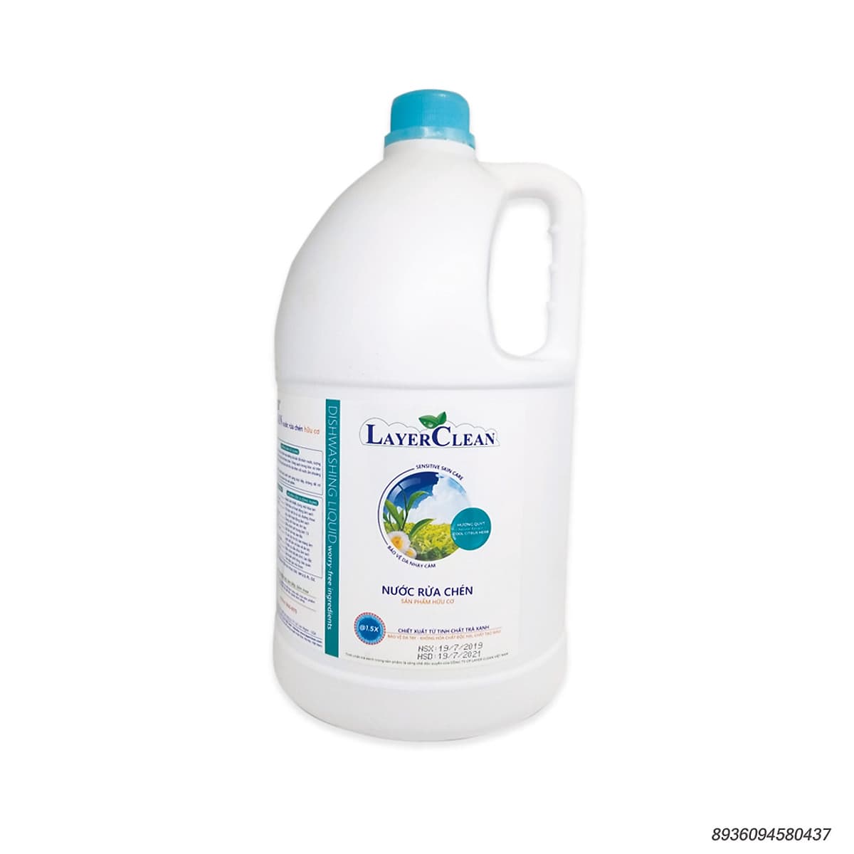 Nước Rửa Chén Layer Clean - Nước Rửa Chén Hữu Cơ - Nước Rửa Chén 5L