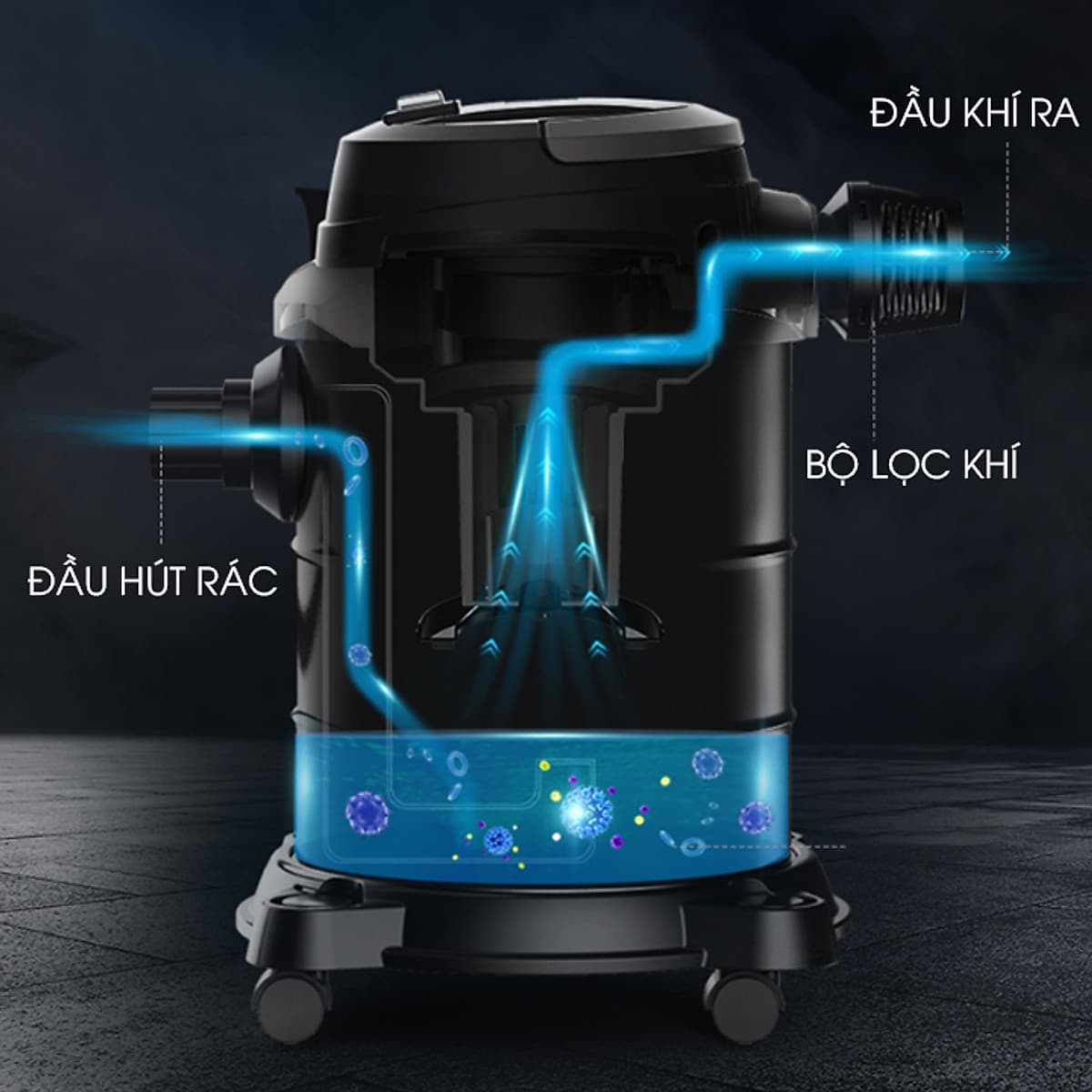 MAY HÚT BỤI GIA ĐÌNH, VĂN PHÒNG, NHÀ XƯỞNG XC79AA CÔNG SUẤT 1200W