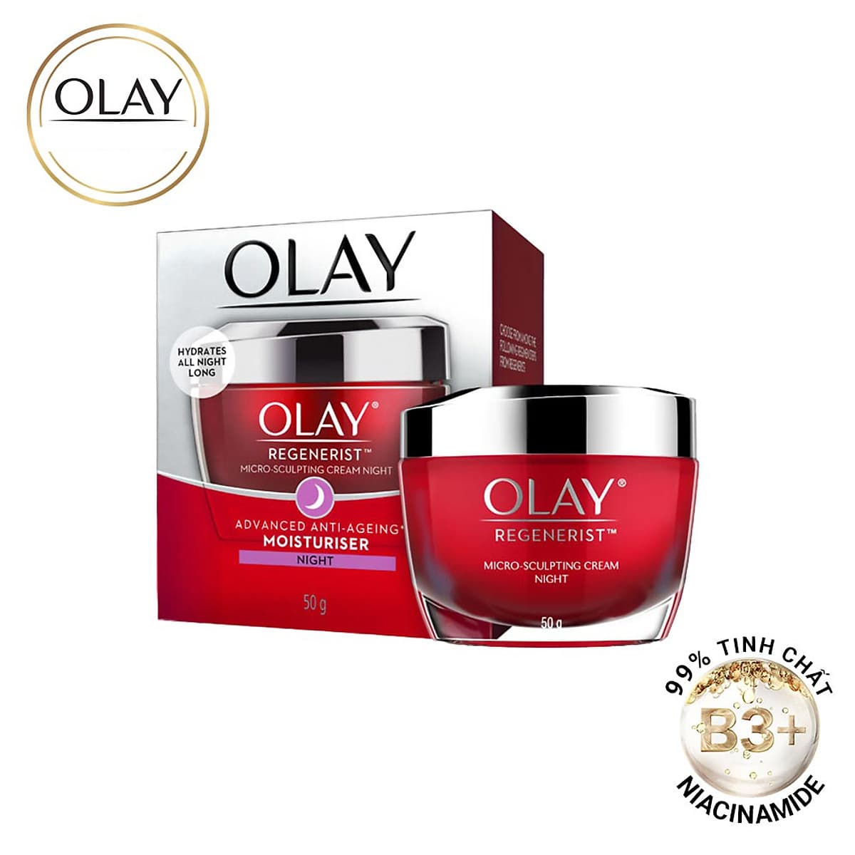 Kem Vi Dưỡng Ban Đêm Olay Regenerist (50G)