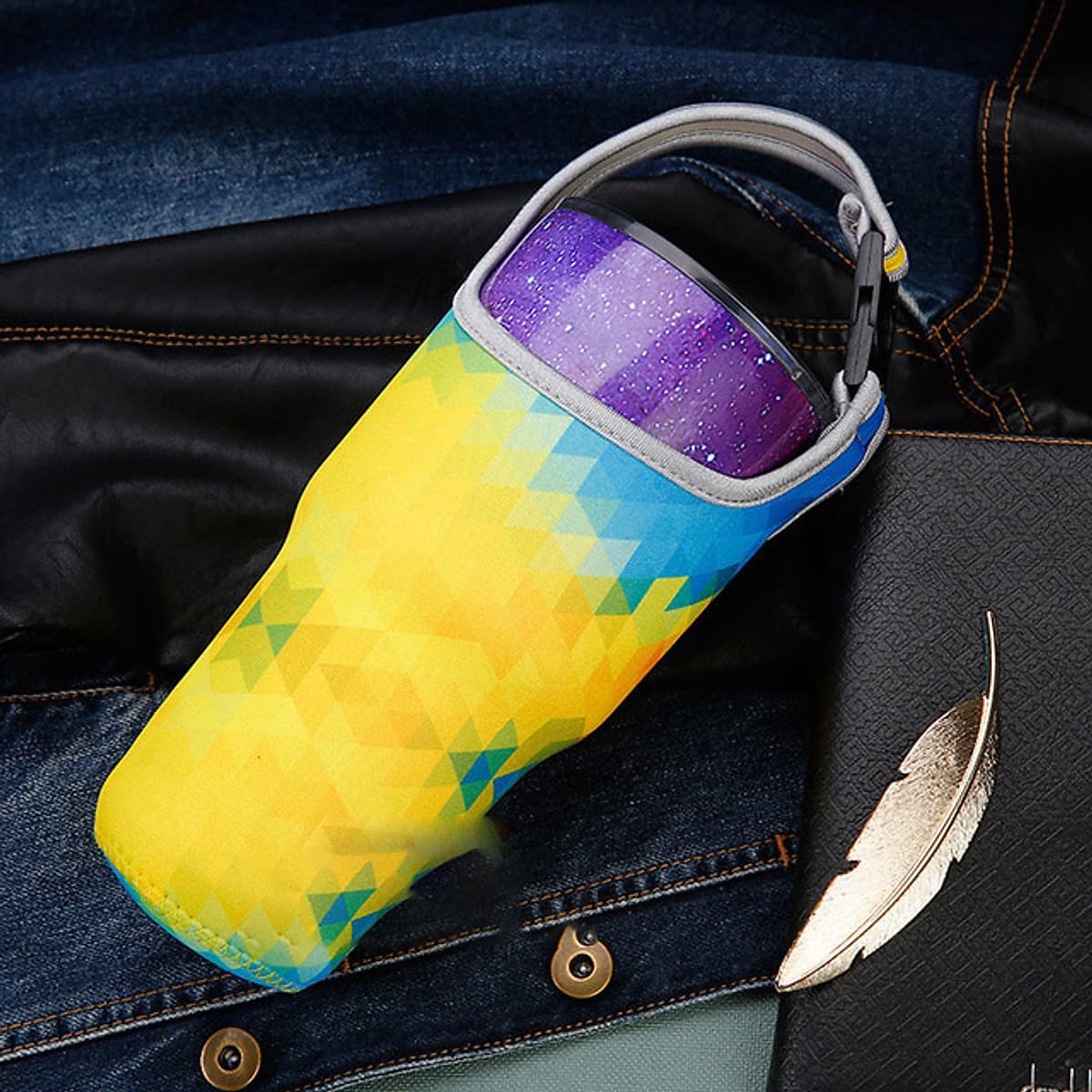 Túi Đựng Ly Giữ Nhiệt Lớn 900ml - Nhiều Hoa Văn