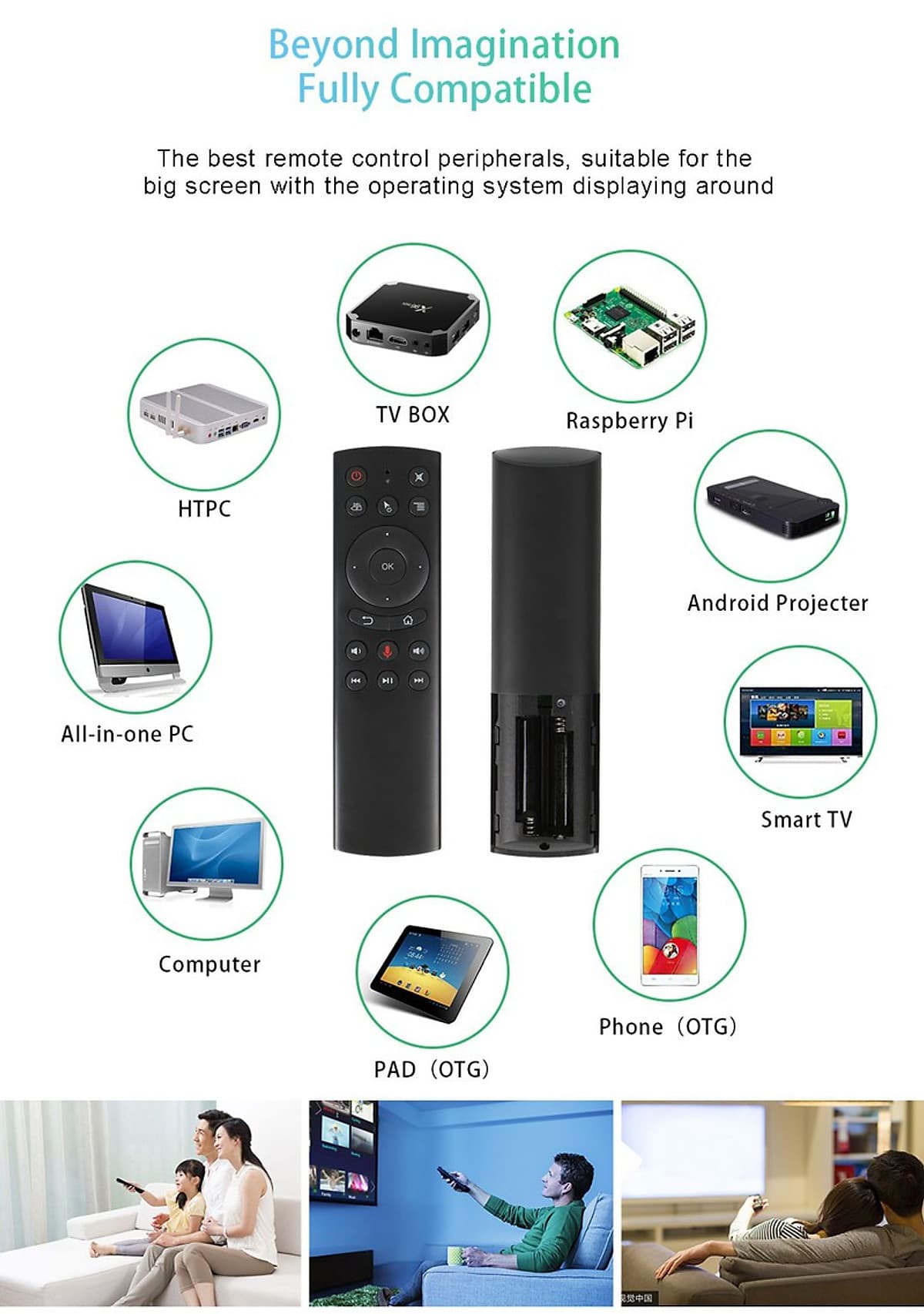 Chuột bay tìm kiếm giọng nói Remote Mouse G20s - có chức năng điều khiển cử chỉ pin Energizer