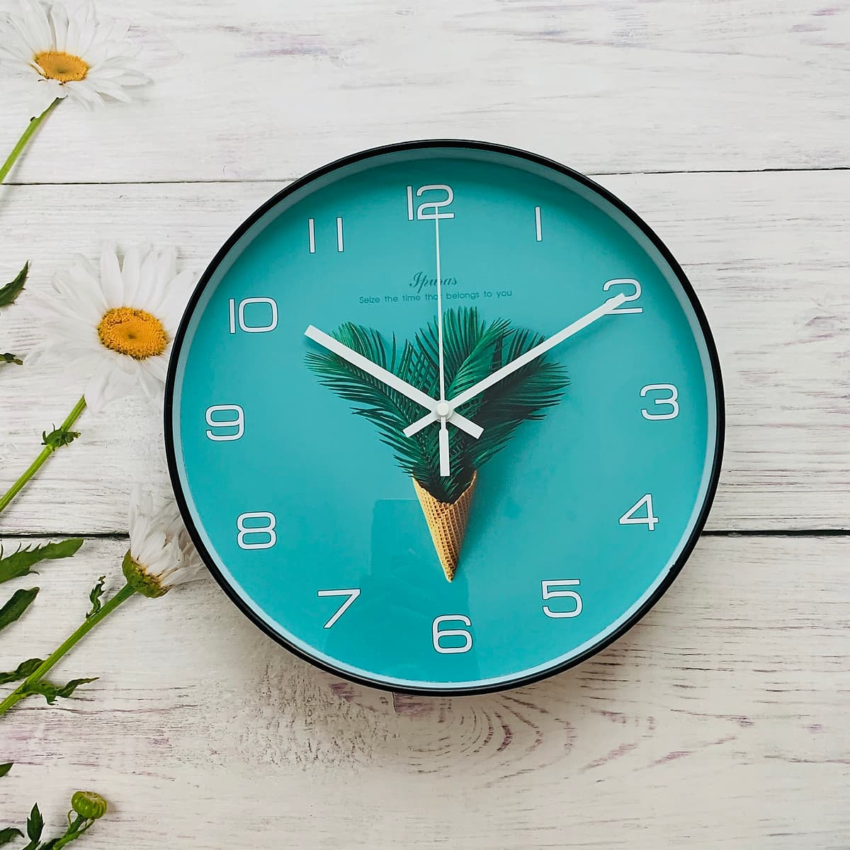 ĐỒNG HỒ TREO TƯỜNG KIM TRÔI - 30CM - PHONG CẢNH THIÊN NHIÊN - KÍNH DÀY - SẮC NÉT