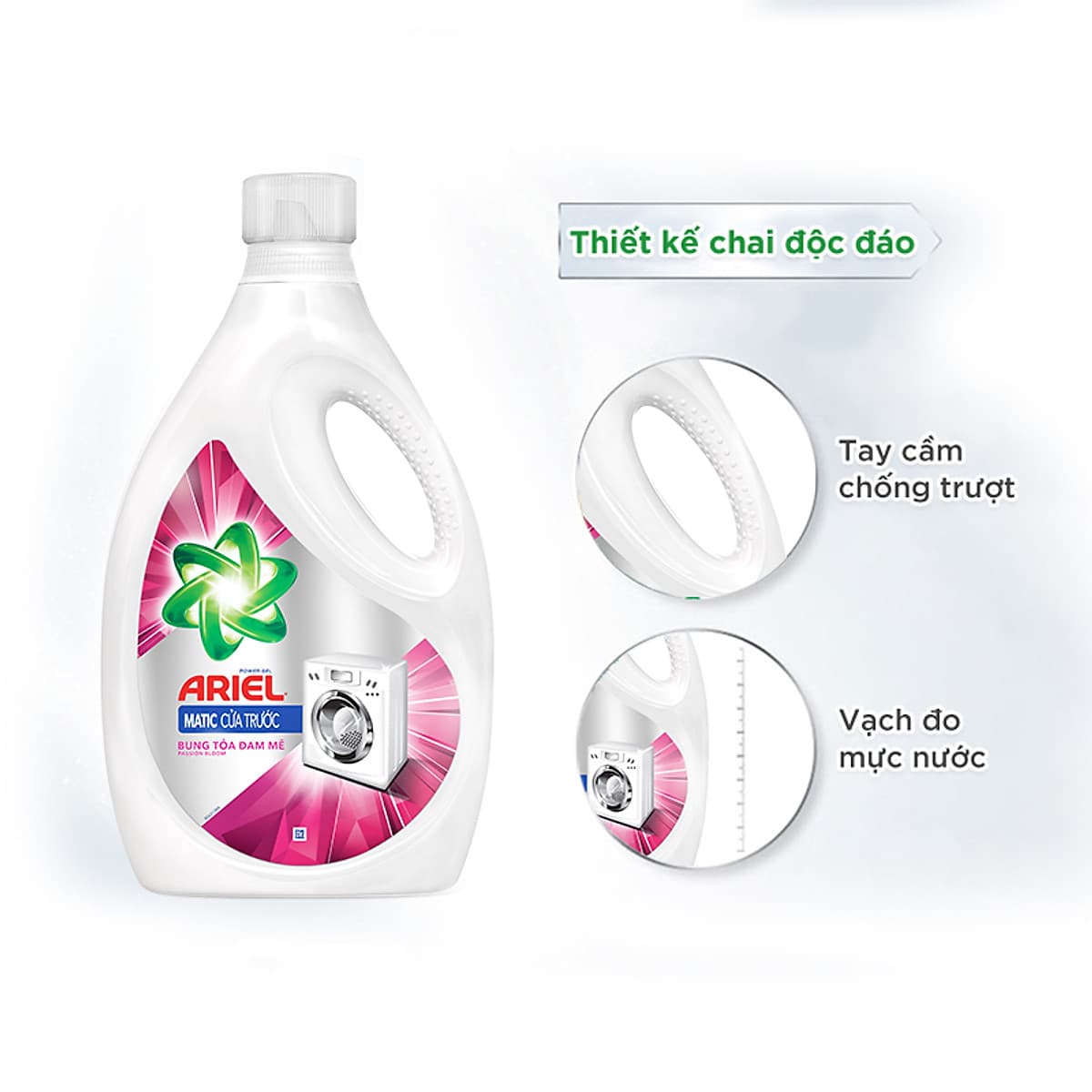 Nước Giặt Ariel Cửa Trước Hương Đam Mê Dạng Túi (2.15Kg/Túi)