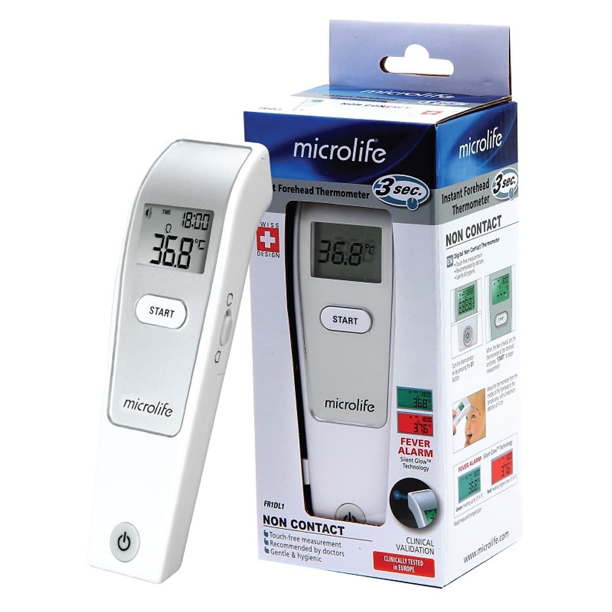 Nhiệt kế điện tử đo trán đa chức năng MICROLIFE FR1MF1 - THỤY SĨ