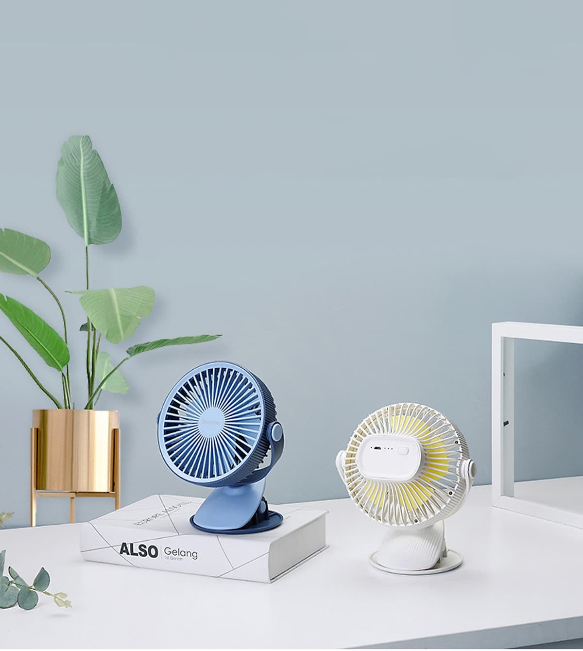 Quạt sạc mini đế kẹp xoay góc 360 độ, dung lượng 2000mAh thời gian sử dụng lên đến 5 giờ, an toàn cho trẻ nhỏ YOOBAO F15 - Hãng phân phối chính thức