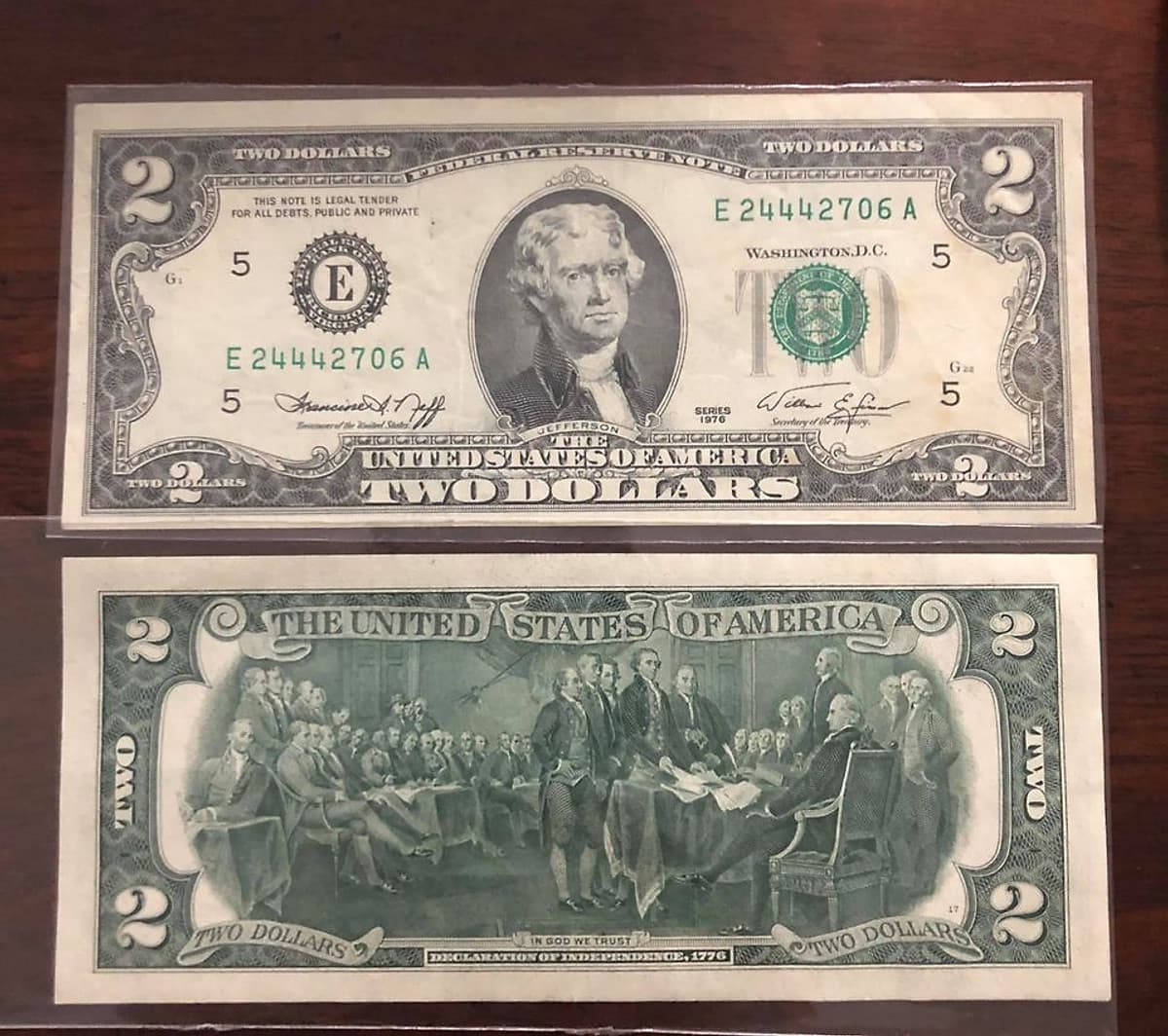Tờ 2 USD 1976, tiền cổ Mỹ sưu tầm may mắn nhất thế giới
