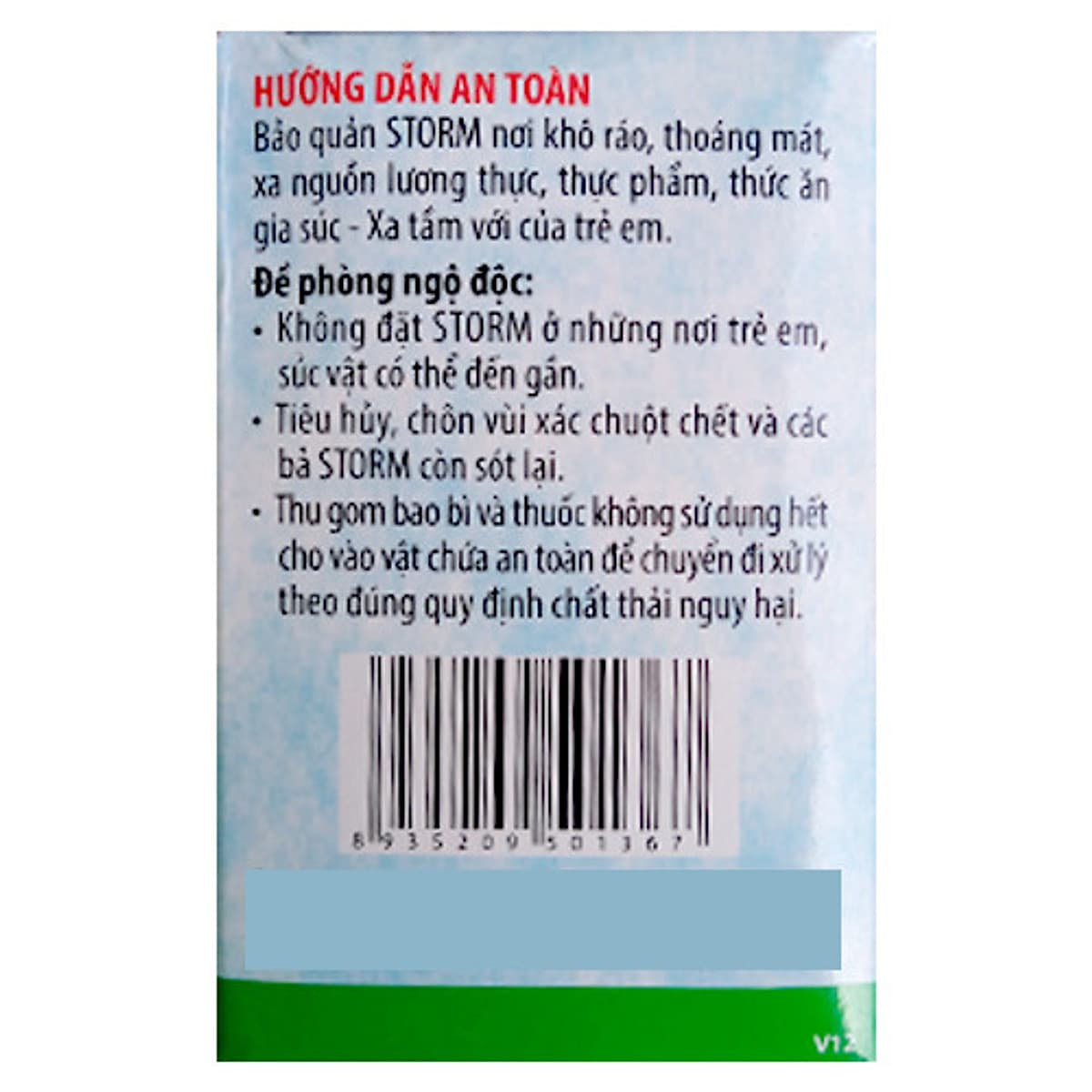 DẠNG GÓI 20 VIÊN | HỘP 100 VIÊN - THUỐC DIỆT CHUỘT STORM - DẠNG VIÊN NÉN - ĐƠN GIẢN DỄ SỬ DỤNG - AN TOÀN VỚI NGƯỜI SỬ DỤNG VÀ MÔI TRƯỜNG