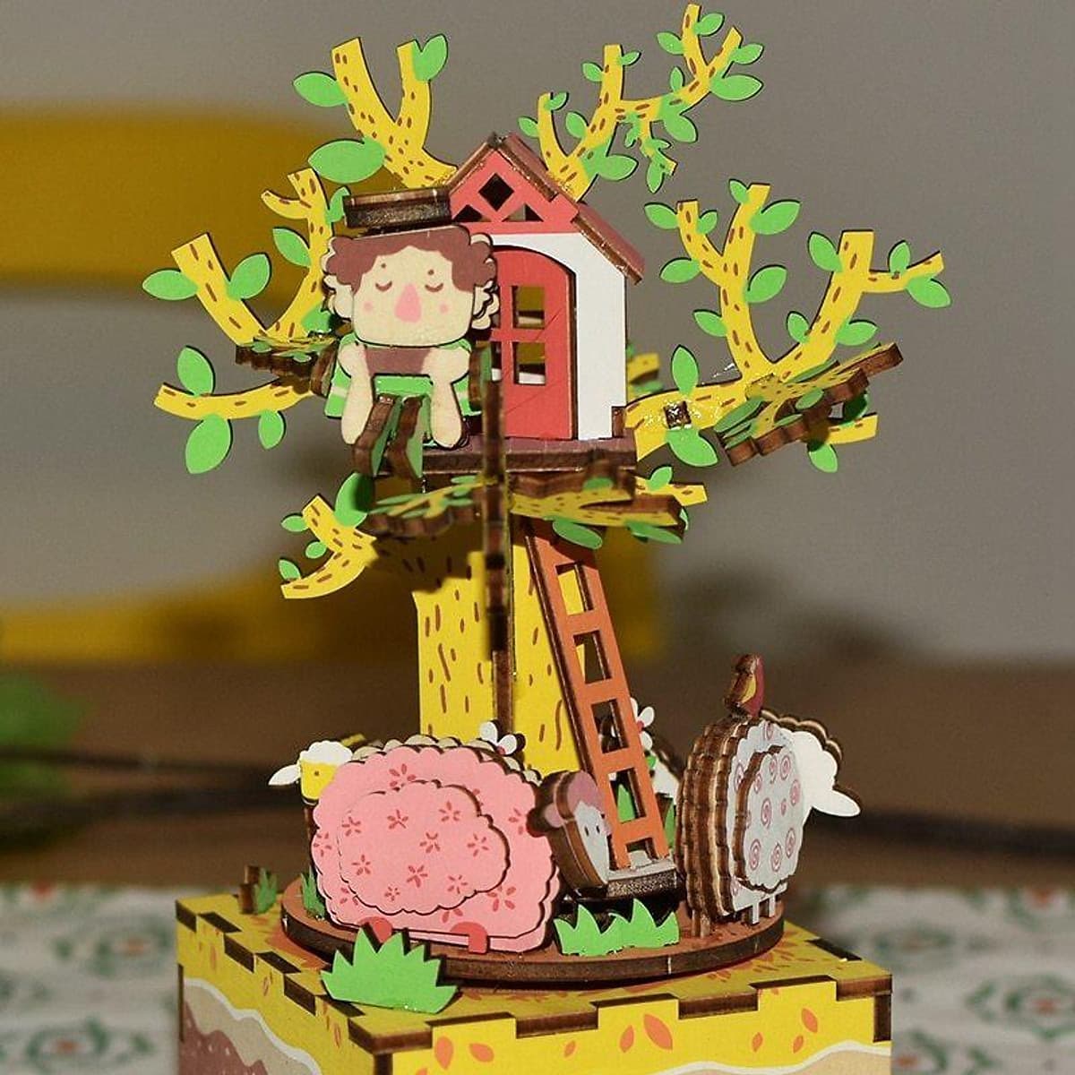 Đồ chơi lắp ráp gỗ 3D Mô hình Hộp nhạc Music Box AM41-AM45