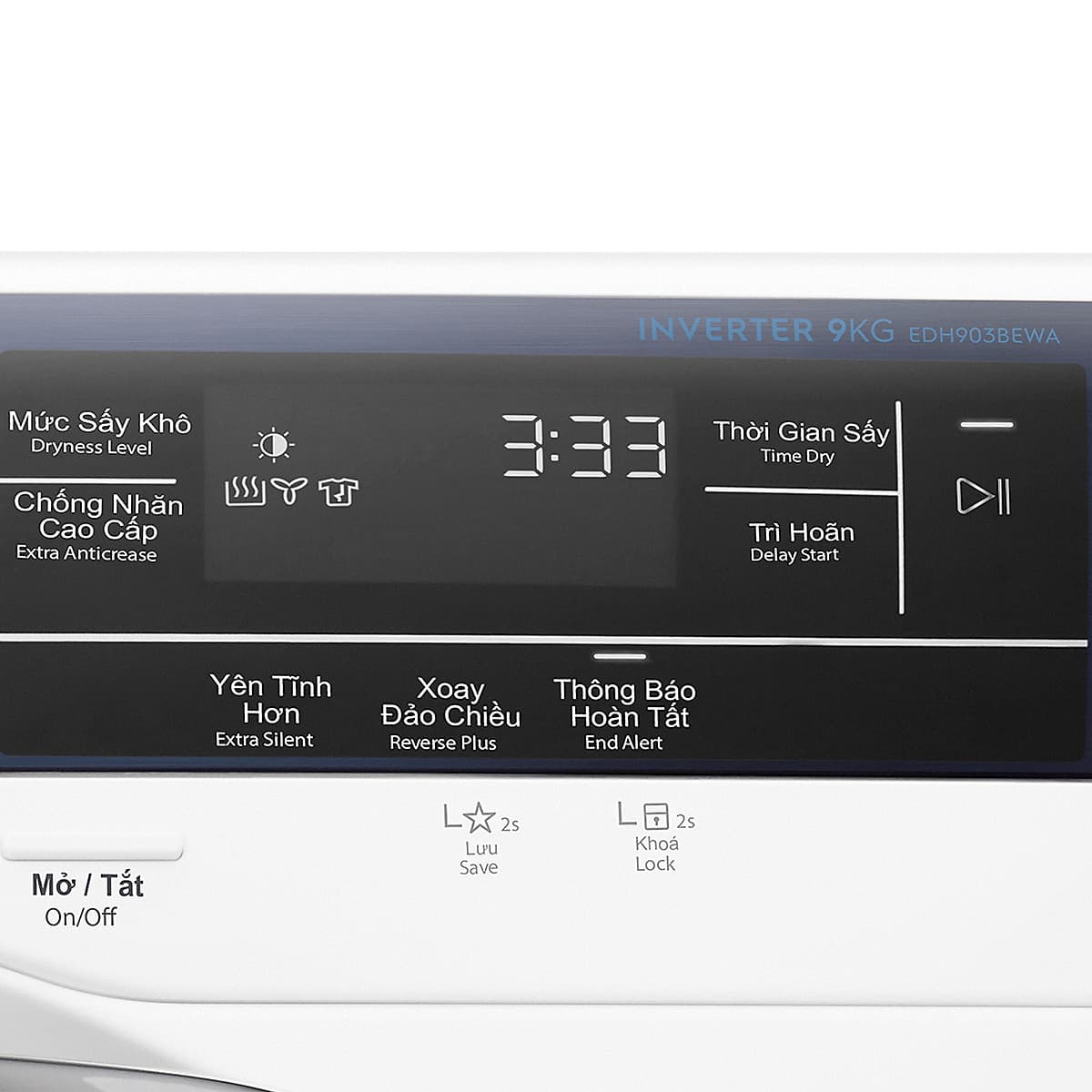 Máy sấy Electrolux 9 kg EDH903BEWA