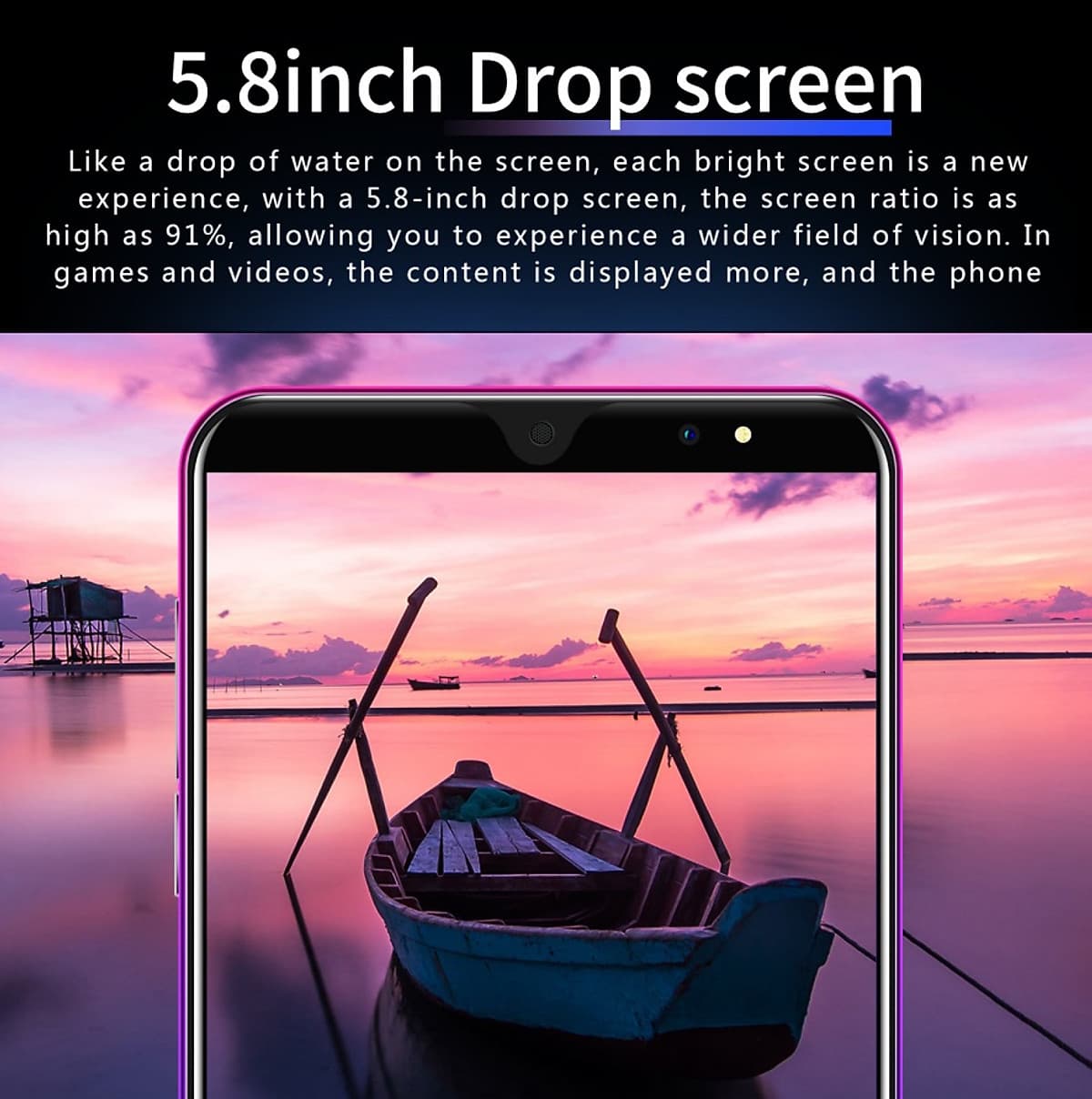 5.8Inches P33Pro Smart Mobile Phone 4G+64G Android 8.1 Air Distance Gesture Bluetooth 2.0 Phone