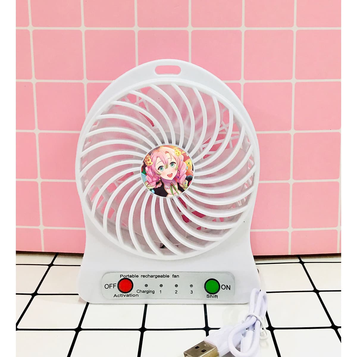 Qụat Kimetsu no Yaiba sạc điện mini 3 tốc độ