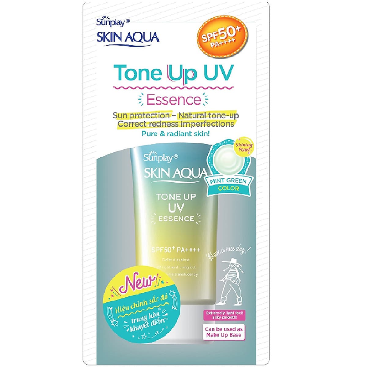 Tinh Chất Chống Nắng Dưỡng Ẩm Nâng Tông Che Khuyết Điểm Sunplay Skin Aqua Tone Up Uv Essence 50G
