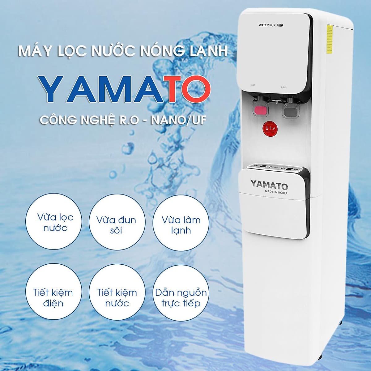 Máy lọc nước nóng lạnh R.O cao cấp – Hàng Chính hãng