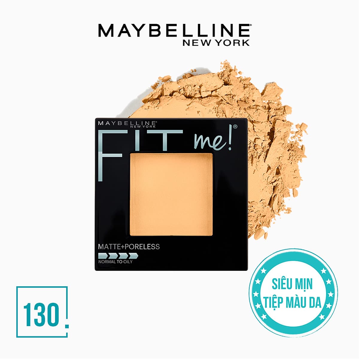 Phấn Phủ Mịn Nhẹ Kiềm Dầu Fit Me Matte Poreless Powder Maybelline New York 8.5g