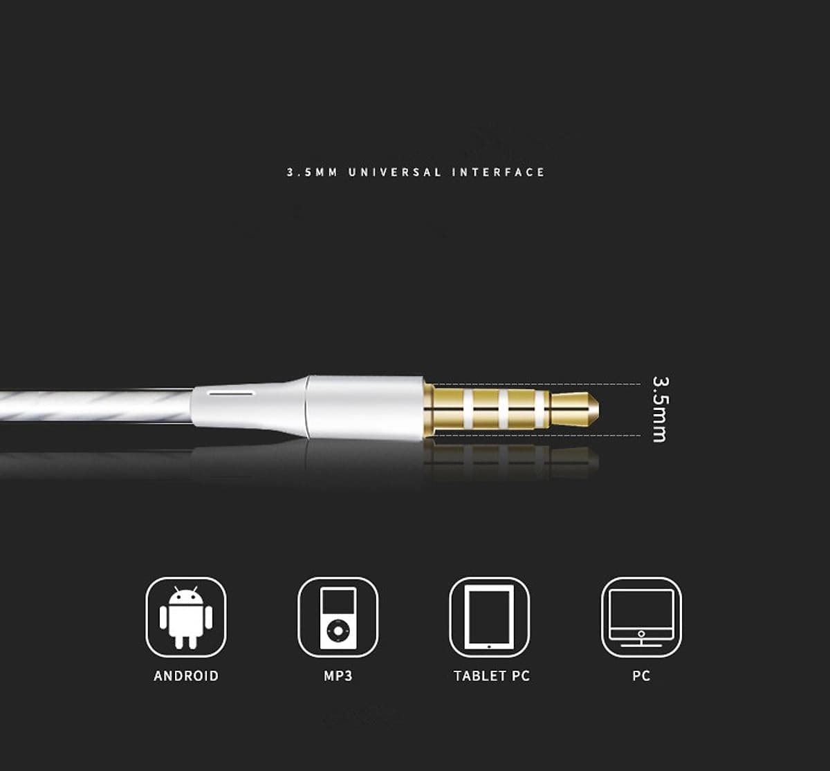 JY Bass Earphone with Microphone Wired for iphone Andriod Phone