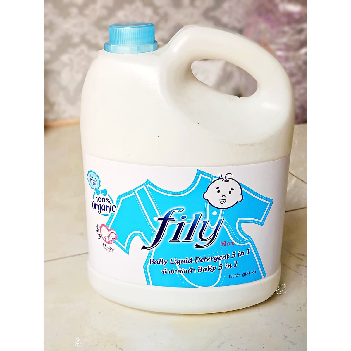 Nước Giặt Hữu Cơ Thái Lan An Toàn Cho Em Bé  FilY 3000ml Mùi Hương Thơm Dịu Nhẹ