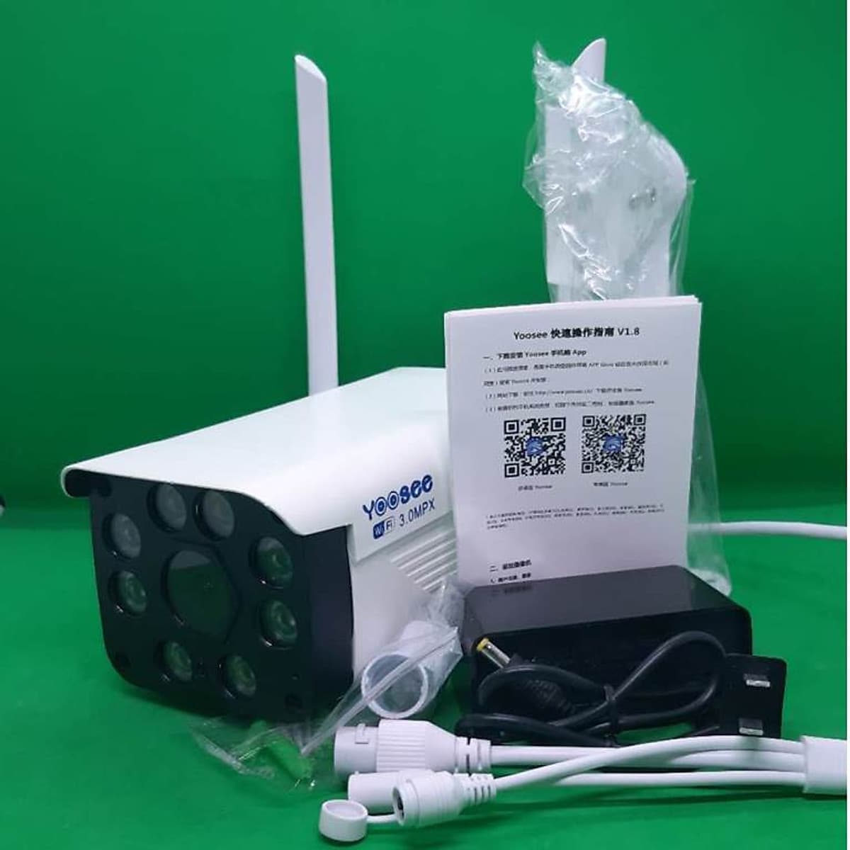 CAMERA APP YOOSEE WIFI NGOÀI TRỜI 3.0 SIÊU NÉT CHỐNG NƯỚC, HỖ TRỢ ĐÈN FLASH QUAY ĐÊM CÓ MÀU