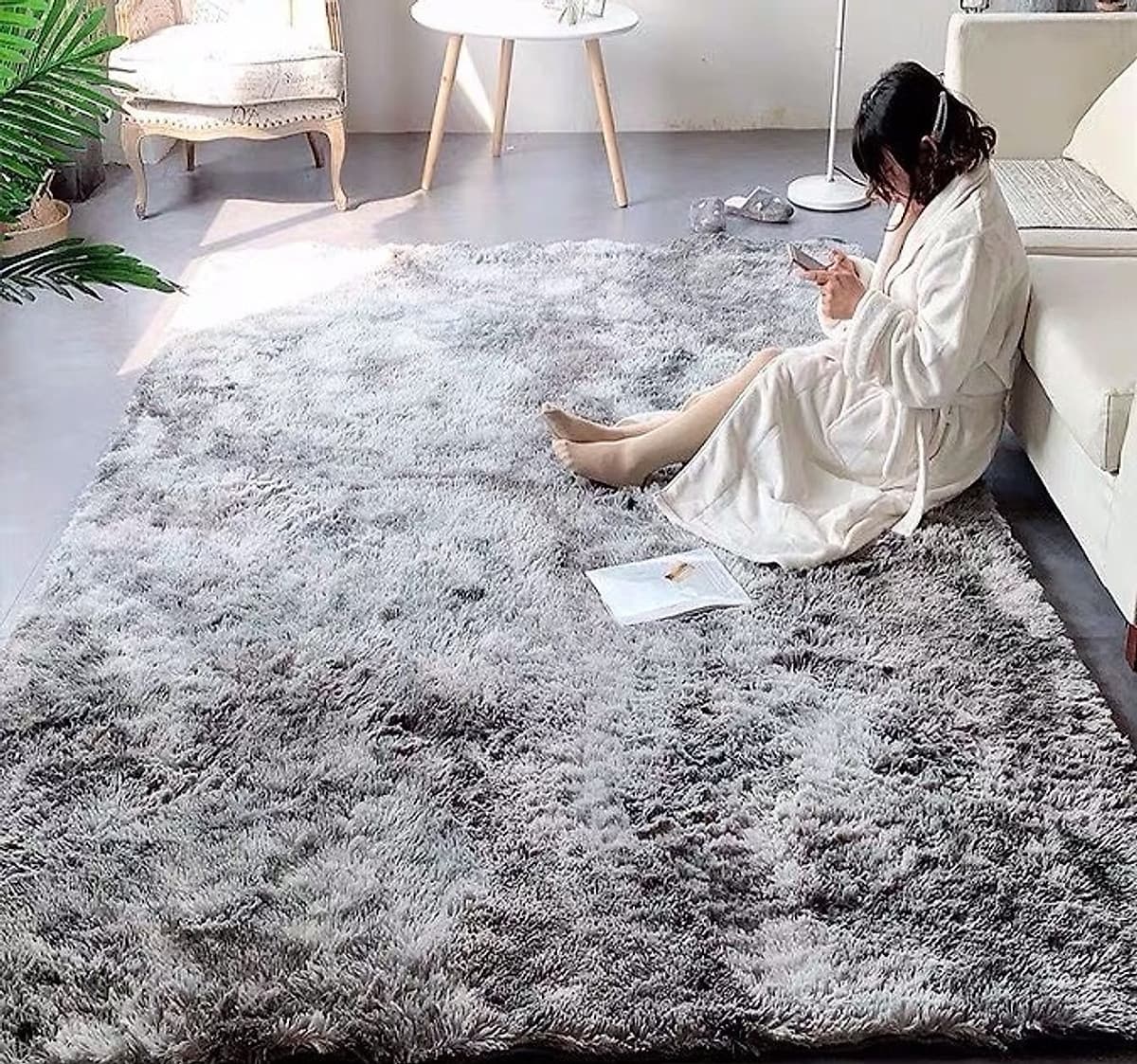 Thảm Lông Dài Trải Sàn Cao Cấp Kiểu Loang