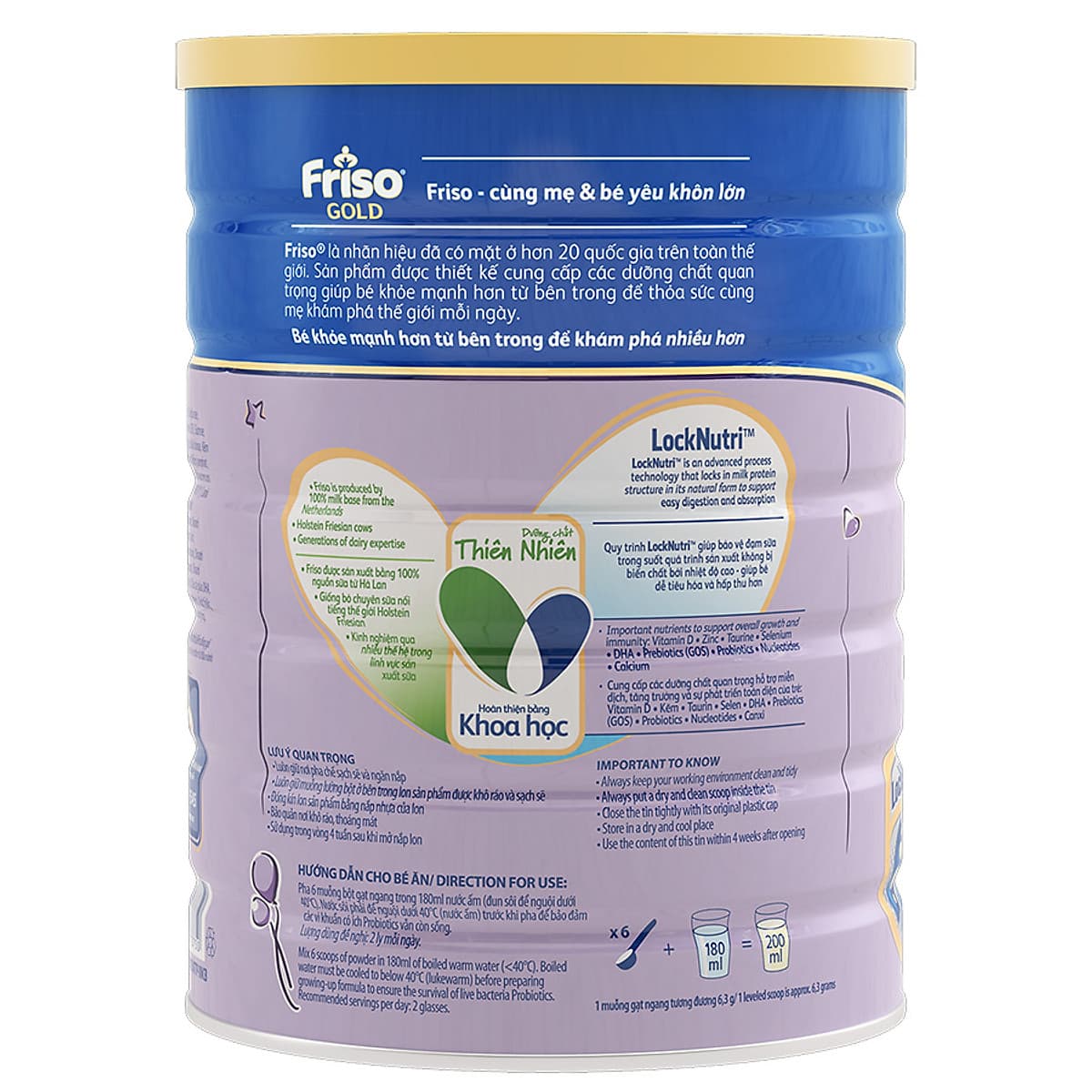 Sữa Bột Friso Gold 5 Dành Cho Bé Từ 4 Tuổi Trở Lên 1500g