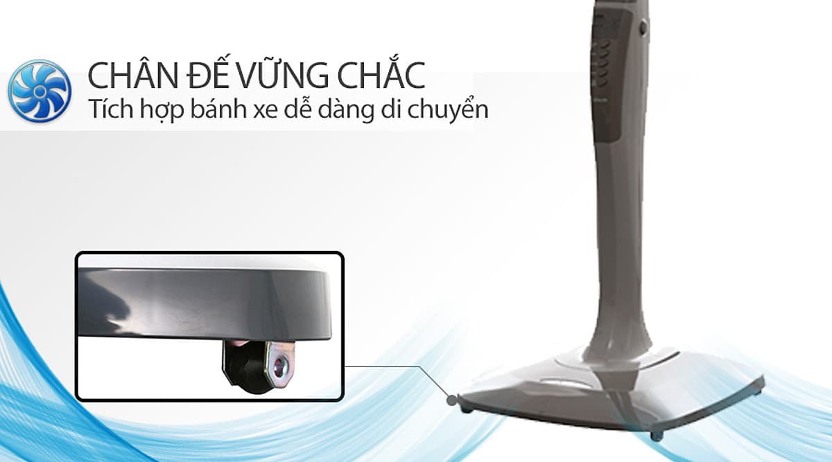 Quạt Đứng cao cấp MITSUBISHI LV16-RV CY-RD  48W, cánh 40cm, có điều chỉnh độ cao Made in Thailand HÀNG CHÍNH HÃNG 