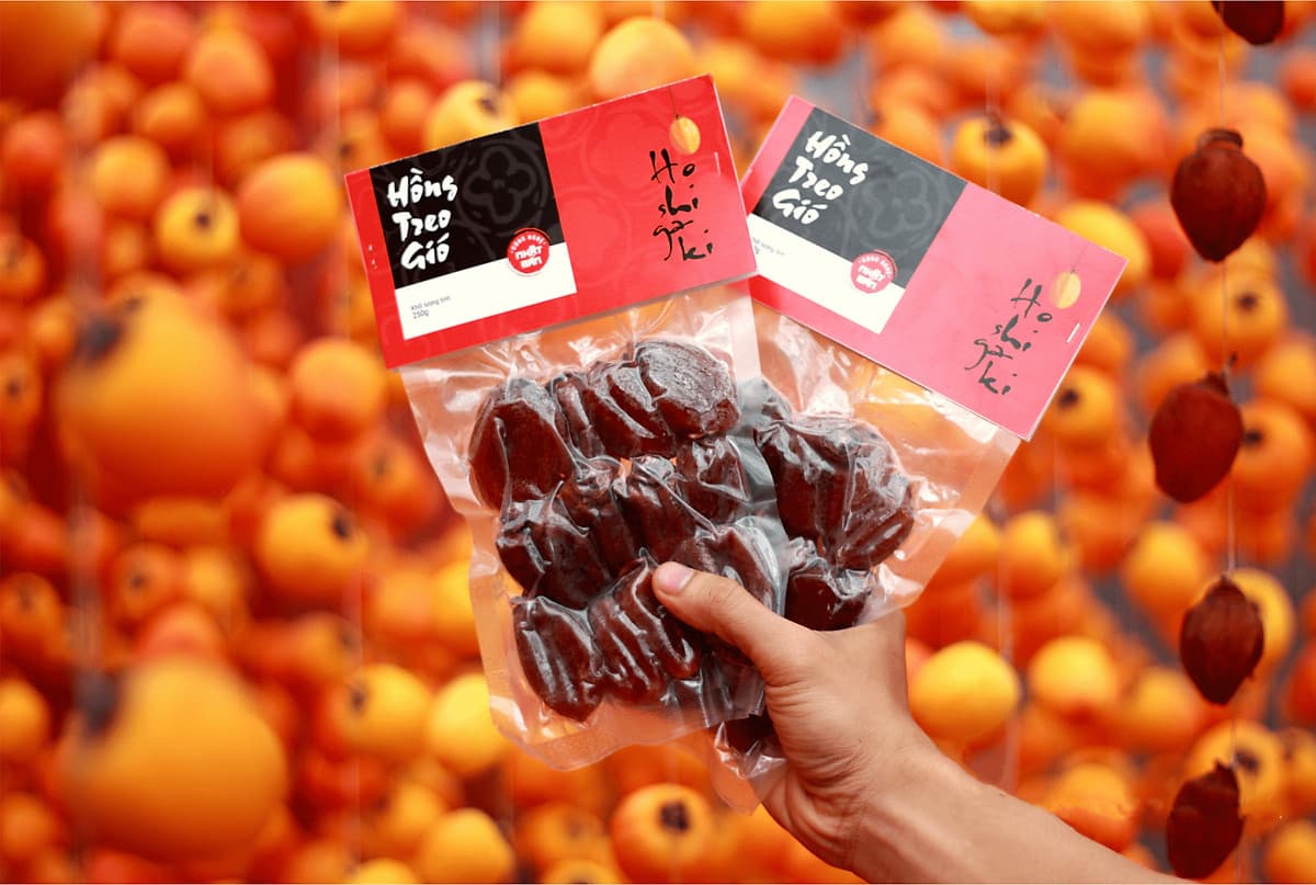 Hồng Treo Gió Đà Lạt 250gr - Đặc sản Ngon Lành