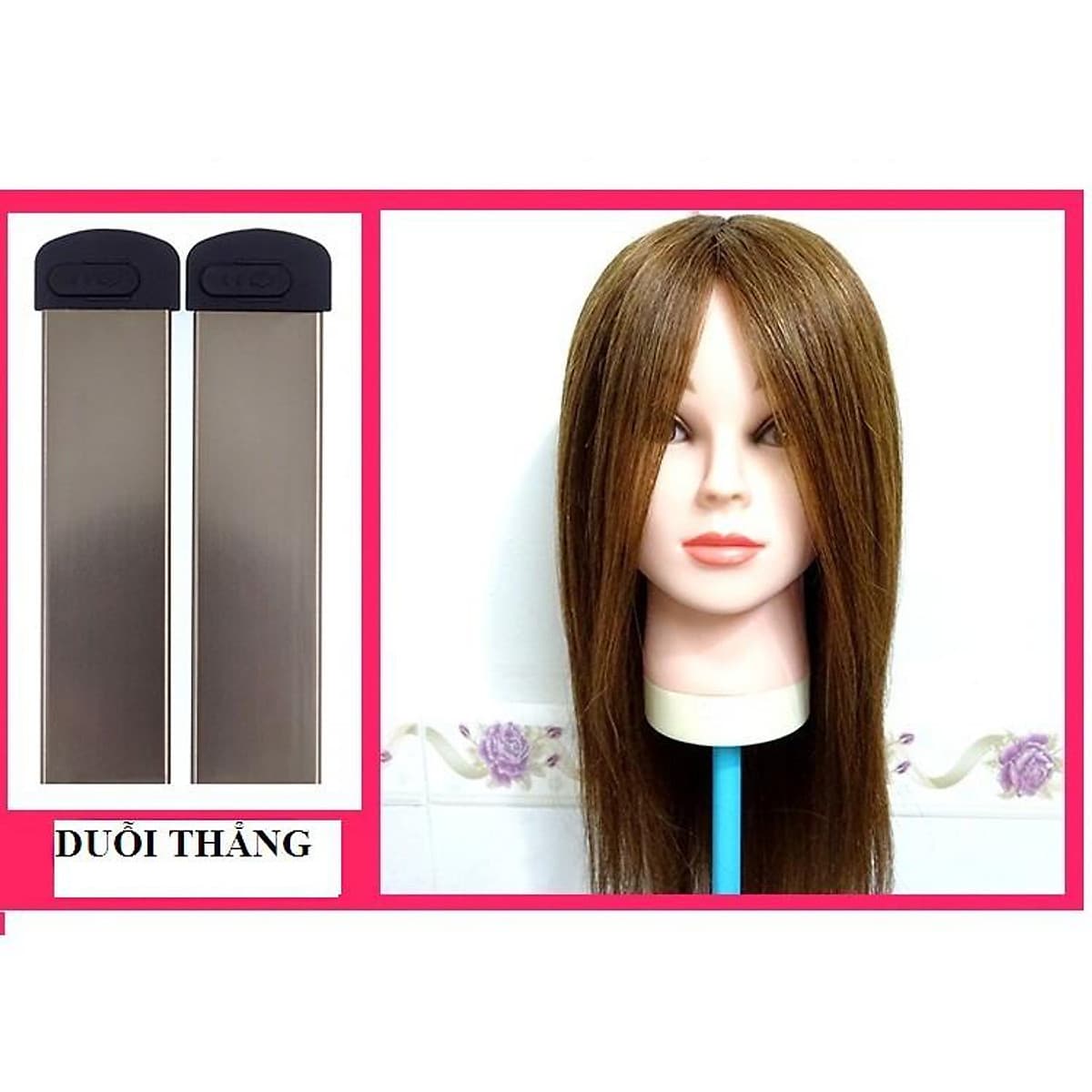 Máy uốn, duỗi, bấm xù tóc 4 in 1 có 4 mức chỉnh nhiệt PRO (Màu tím)