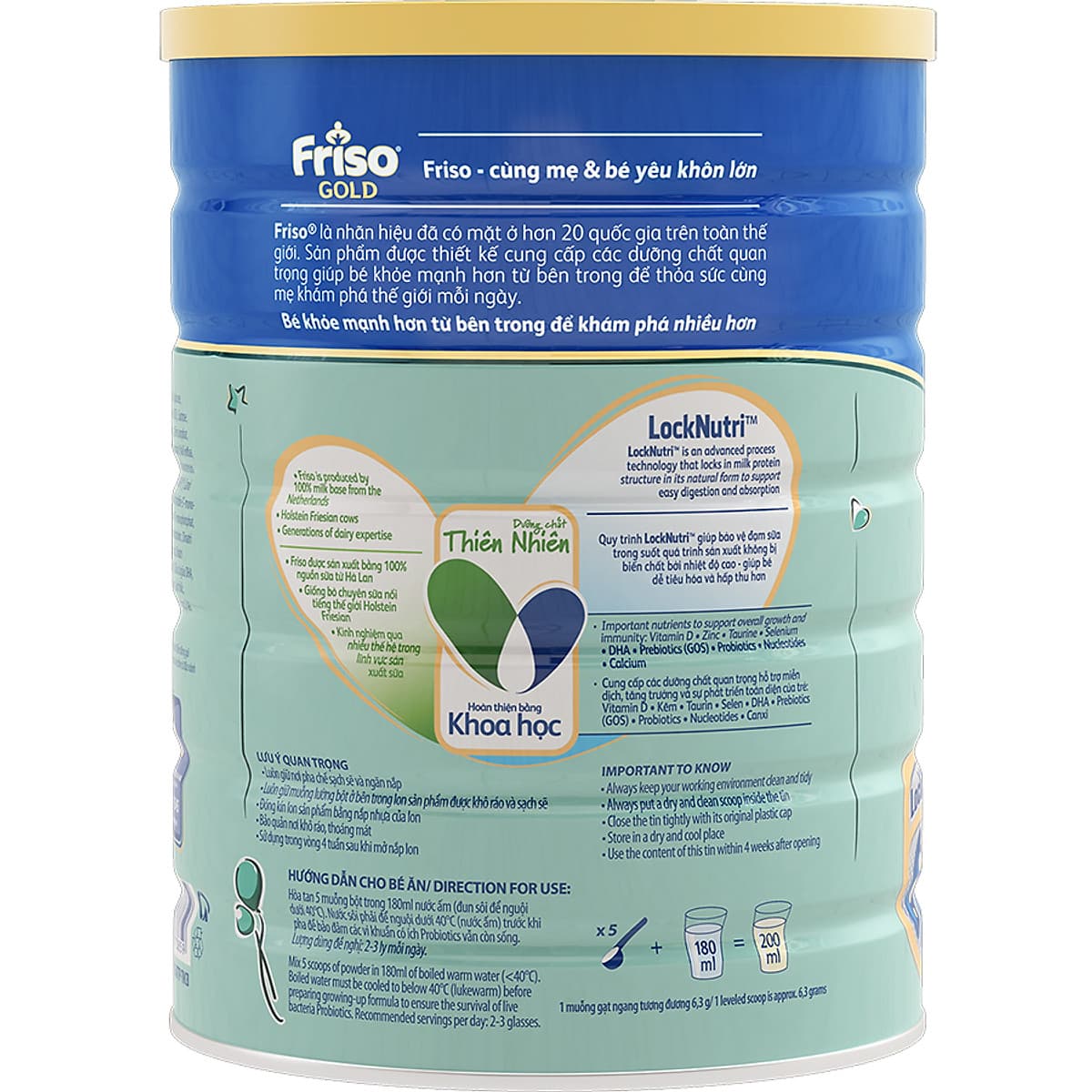 Sữa Bột Friso Gold 4 Cho Trẻ Từ 2-4 Tuổi 1500g