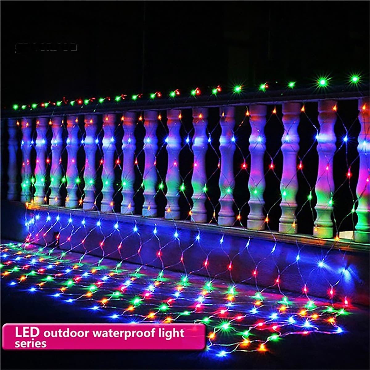 Lưới Đèn LED Chống Nước Trang Trí Ngoài Trời Cho Giánh Sinh, Tiệc, Lễ Tết - Nhiều Kích Cỡ