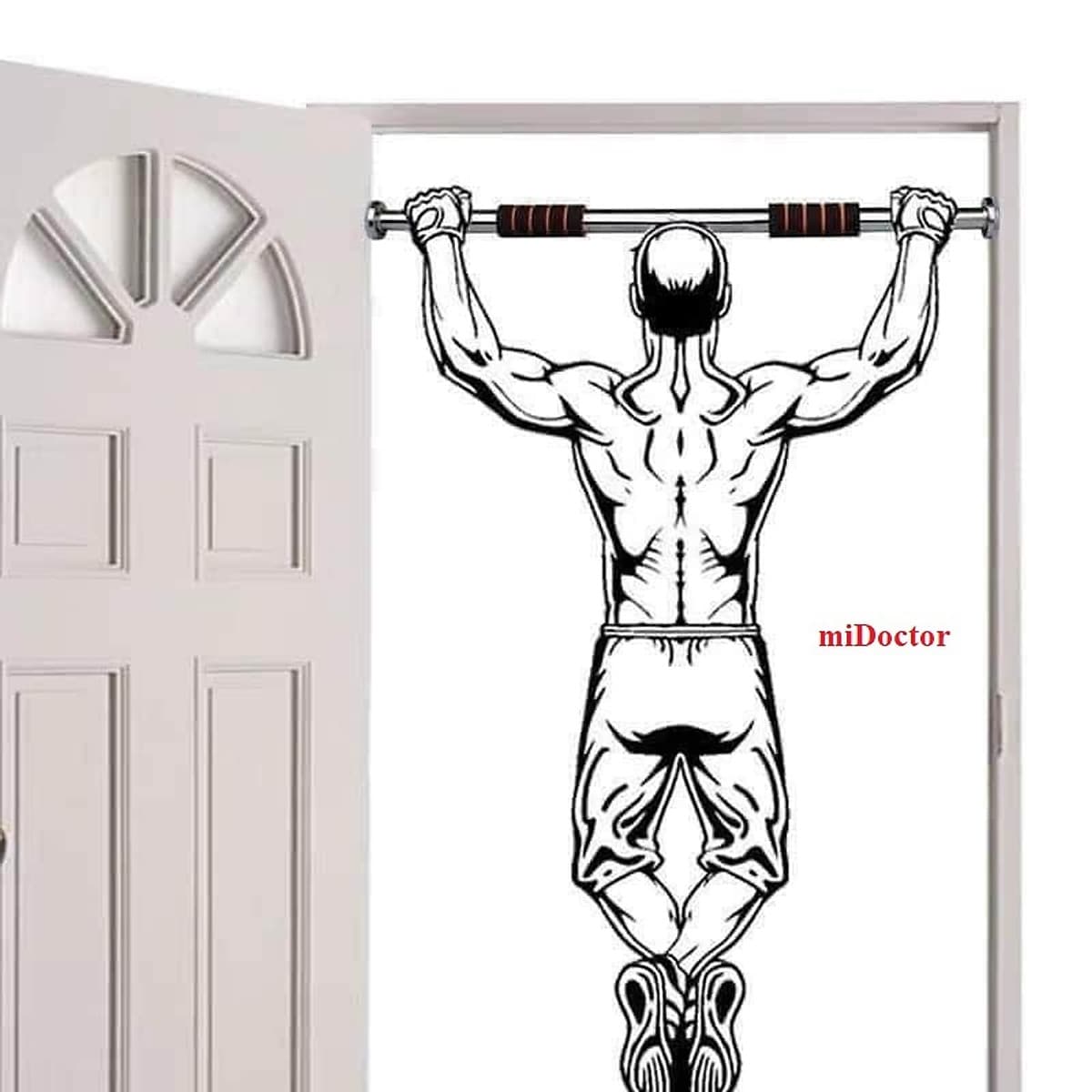 Xà Đơn Treo Tường Gắn Cửa Đa Năng Độ Dài Tùy Chỉnh Giúp Bạn Tập Gym, Tập Cơ Bụng, Cơ Vai, Cơ Xô 60-120Cm - Chính Hãng miDoctor (Màu Ngẫu Nhiên)