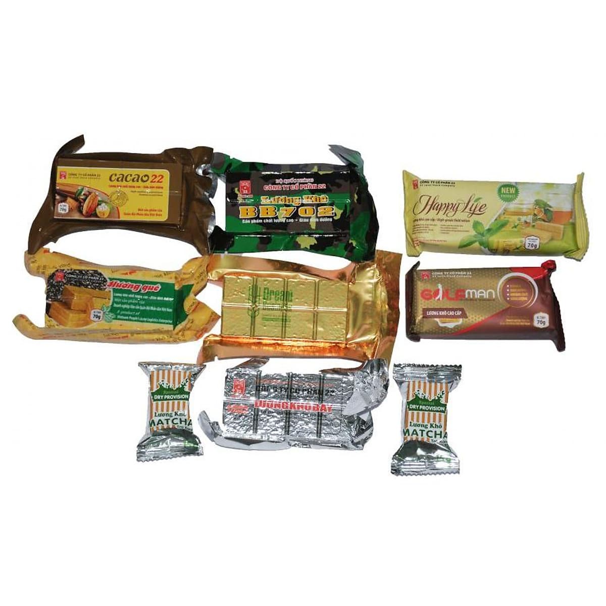 Bộ 9 gói Lương Khô Quân Đội các vị 
