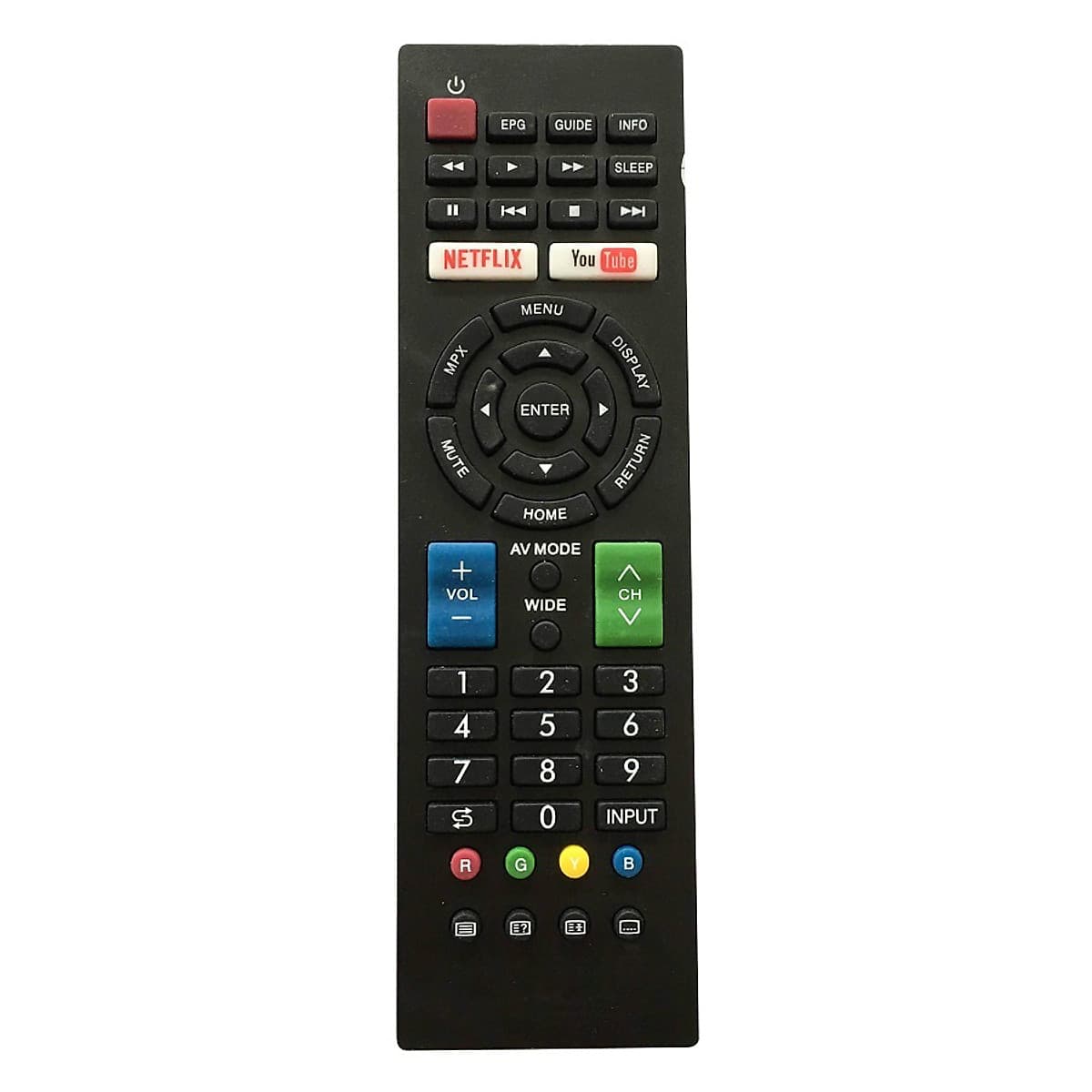 Remote Điều Khiển Cho TV LED, Smart TV Sharp RM-L1346 - Hàng nhập khẩu