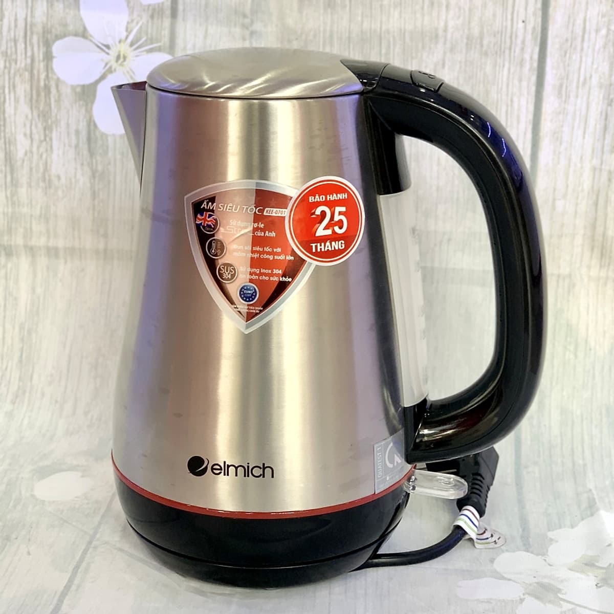 [Elmich KEE-0701] Ấm đun nước siêu tốc 1.7L (4020701) - HÀNG CHÍNH HÃNG
