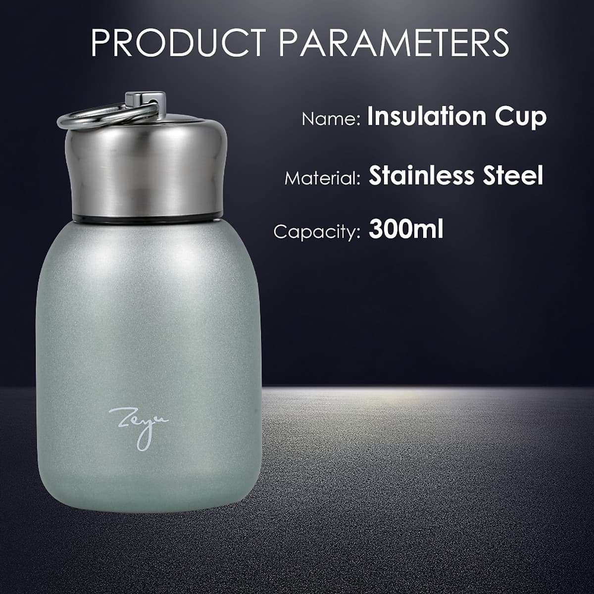 Bình Nước Giữ Nhiệt Có Móc Treo (300ml)