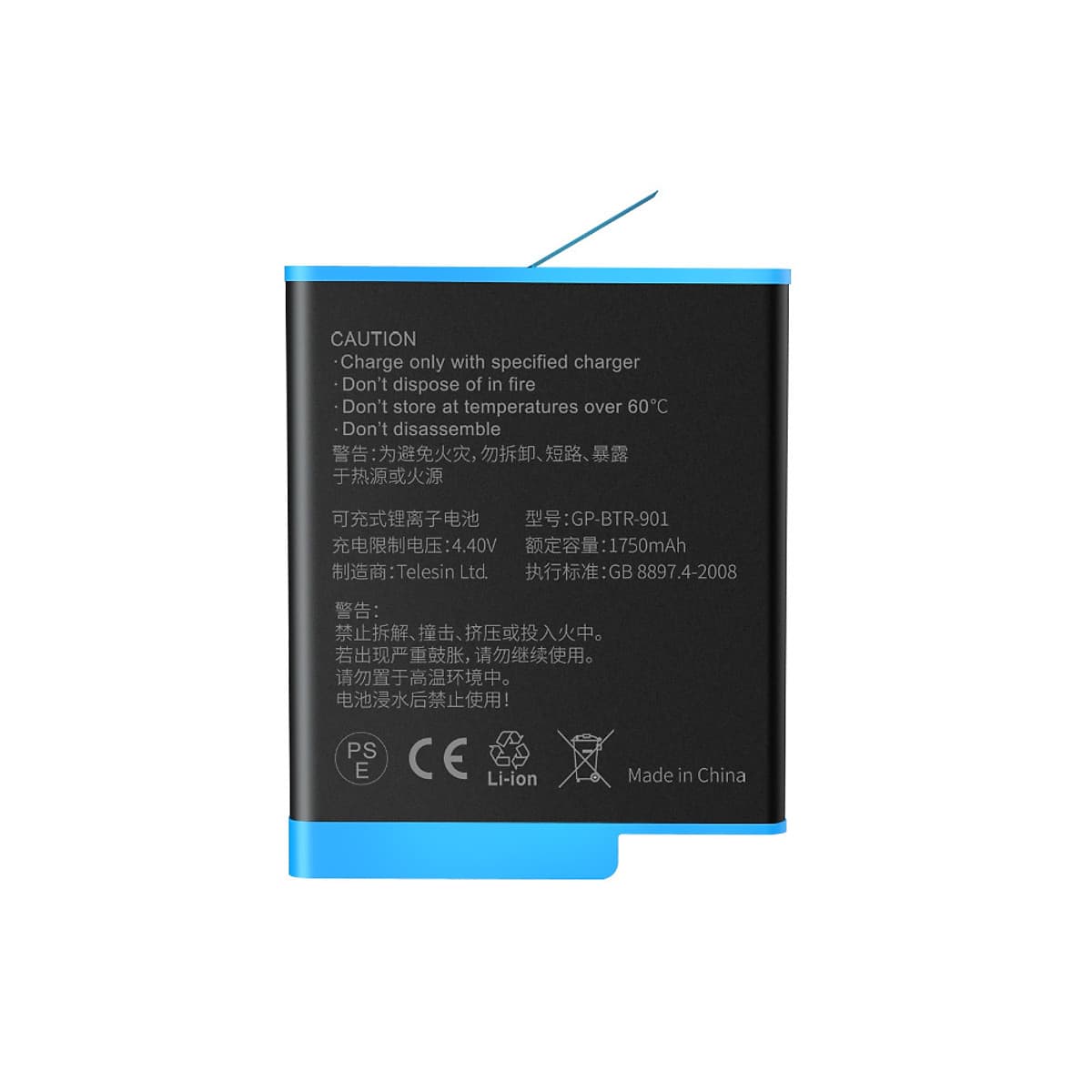 Pin Telesin cho Gopro Hero 9 - Pin Camera Hành Trình GoPro 9 (Hàng Chính hãng)