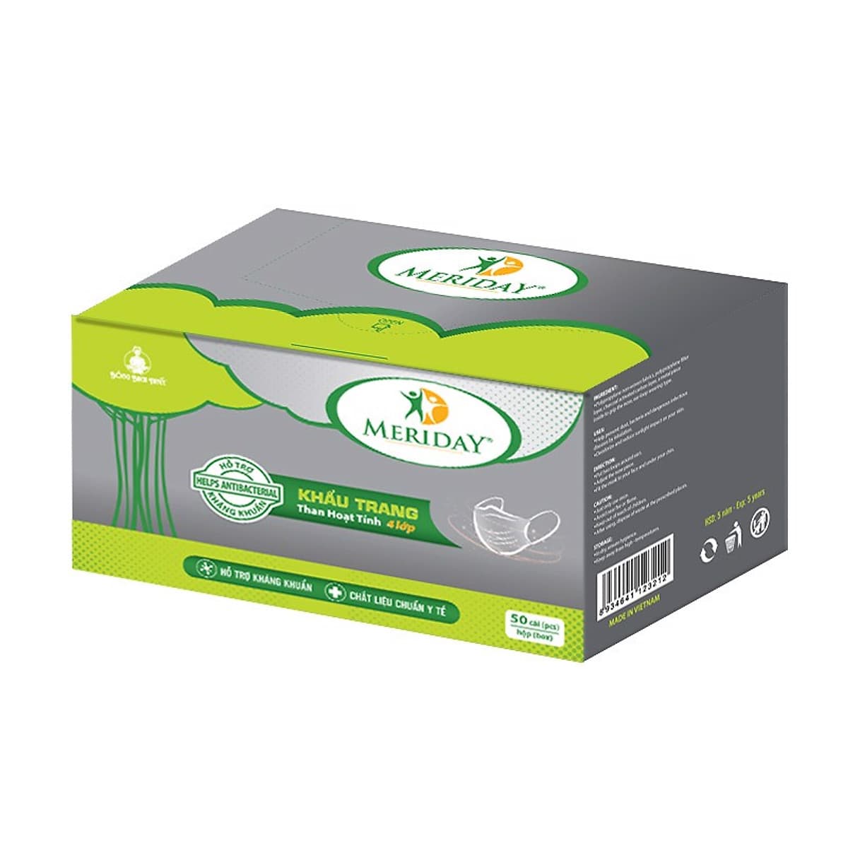 Khẩu Trang Y Tế Meriday Bông Bạch Tuyết TP-KT04 (50 Cái)
