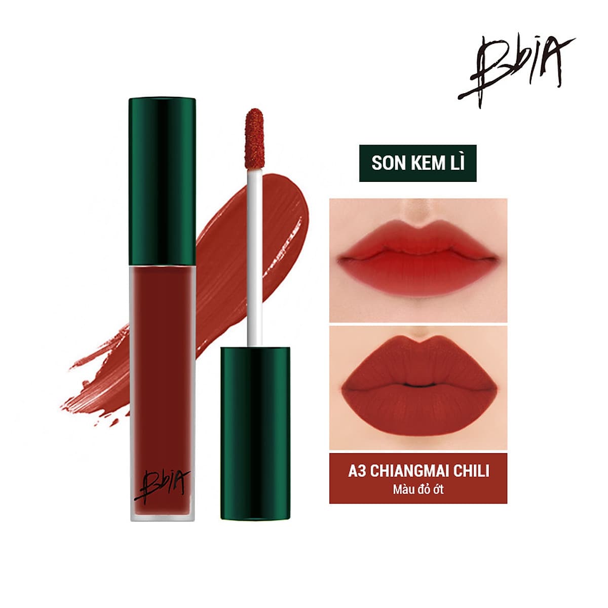 Son kem lì Bbia Last Velvet Lip Tint Asia Edition 5g (5 Màu)