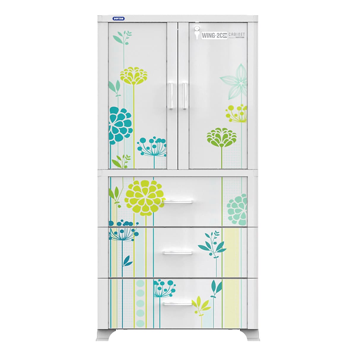 Tủ Wing Duy Tân 2 Cánh 3 Ngăn 1158