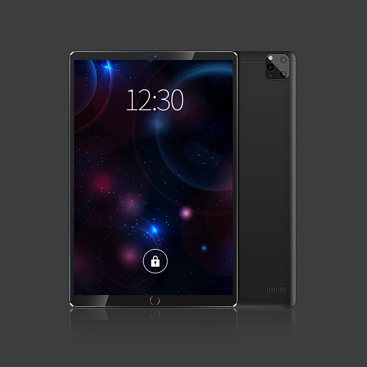 10.1'' Metal Tablet with MT6592 Eight-core Processor 1280*800 Resolution 2GB+32GB Memory Support 2G/3G Calls Grey+Black